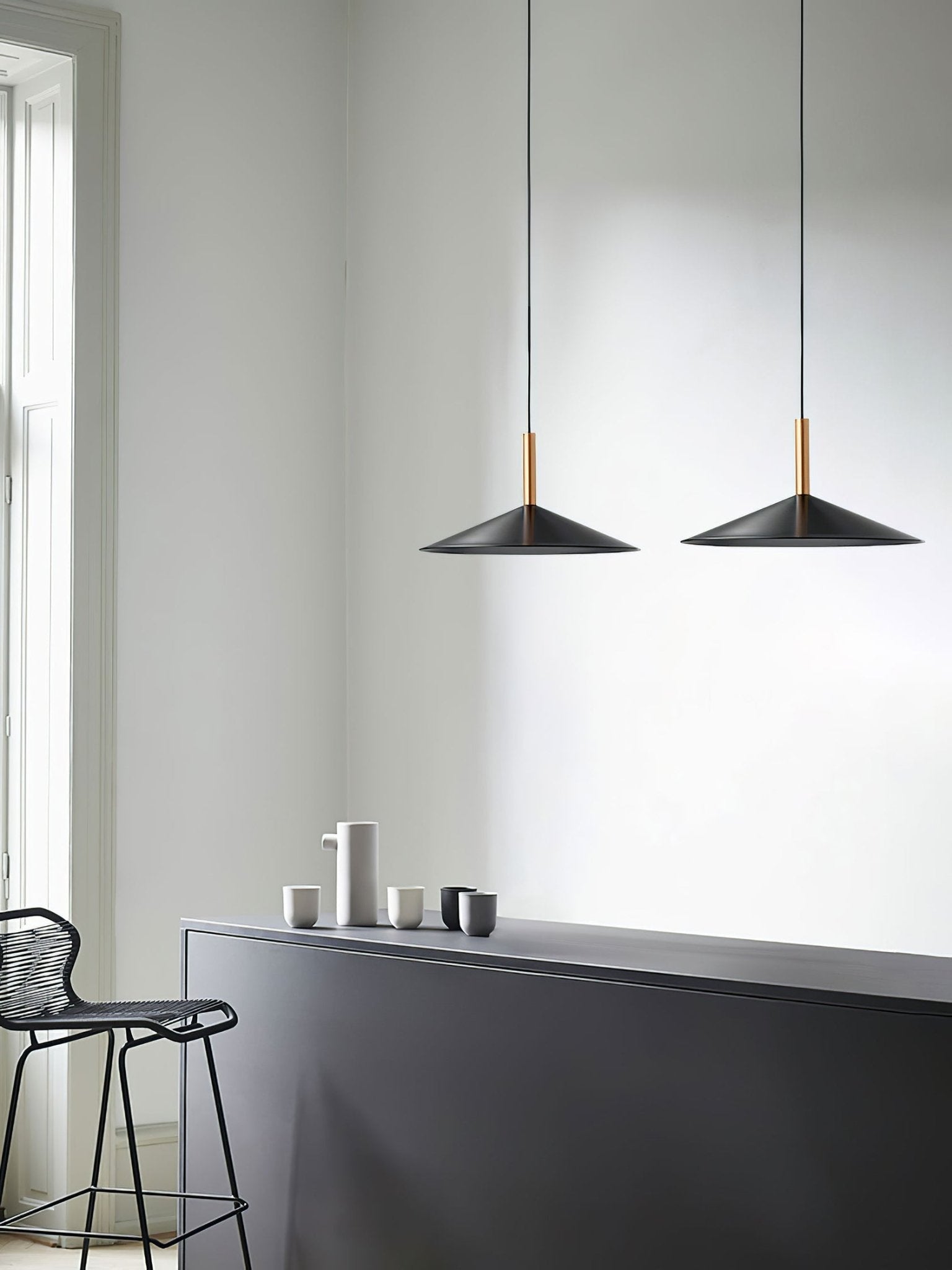 Vezoror Conical Metal Pendant Light - Blowlighting