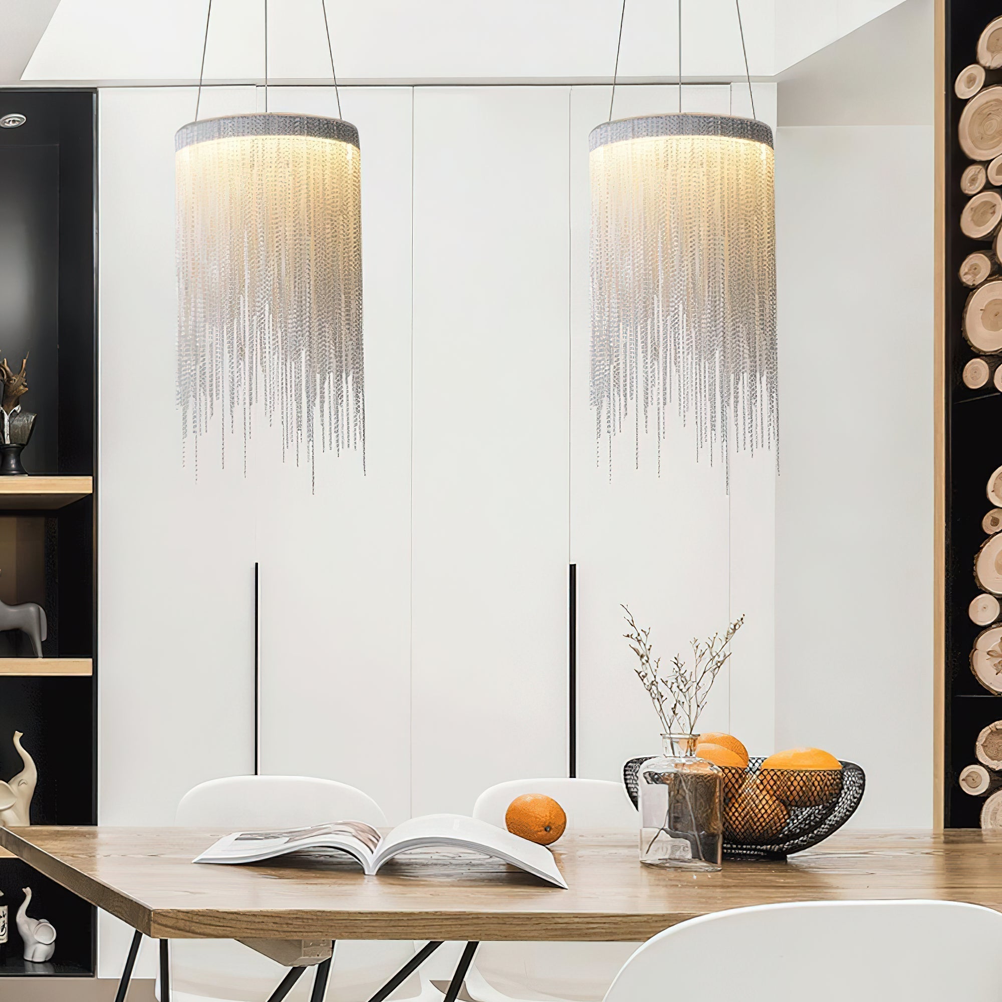 Aluminum Chain Tassel Pendant Light - Blowlighting