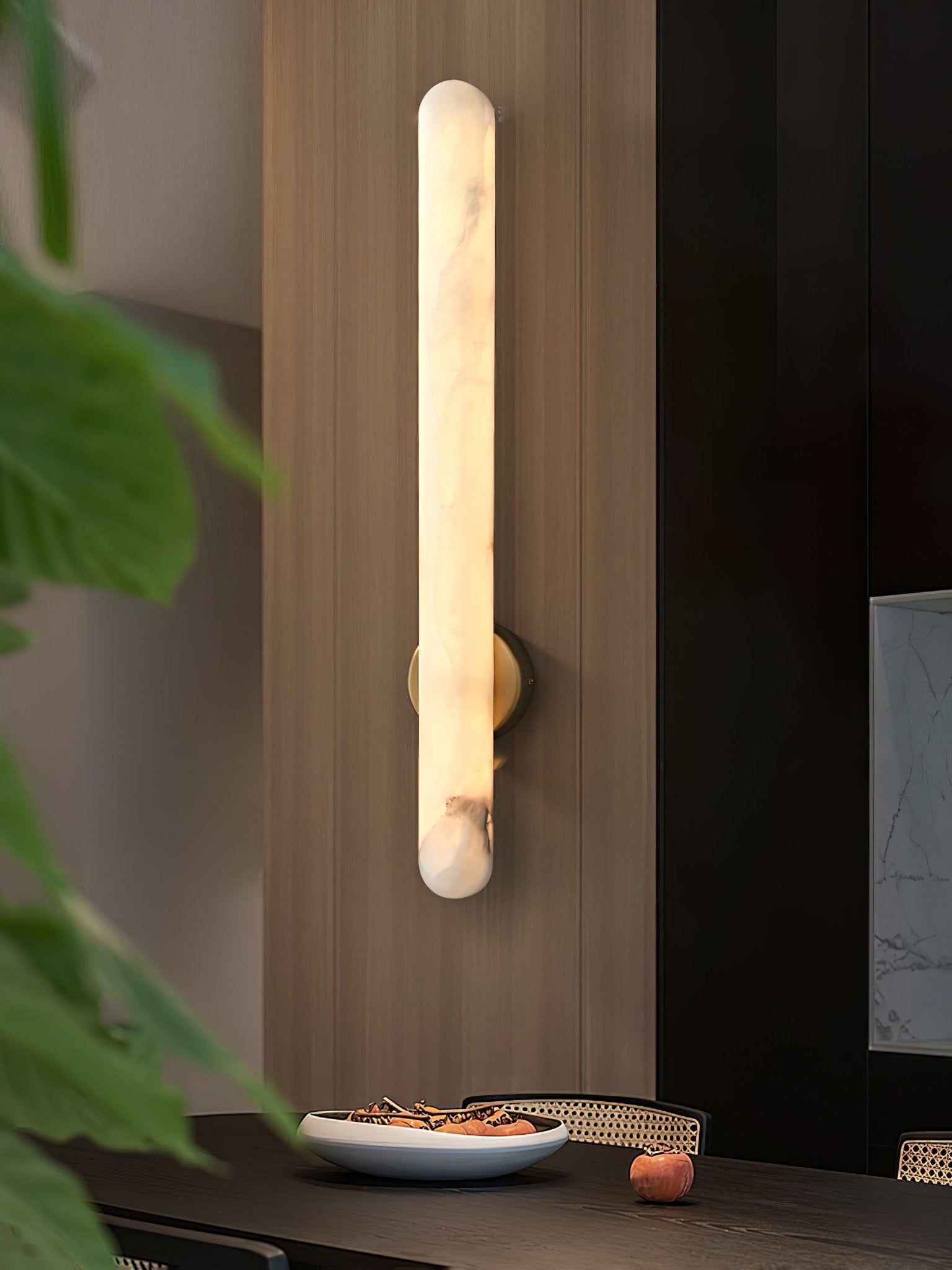 Elvenira Cylindrical Alabaster Wall Light - Letslighting