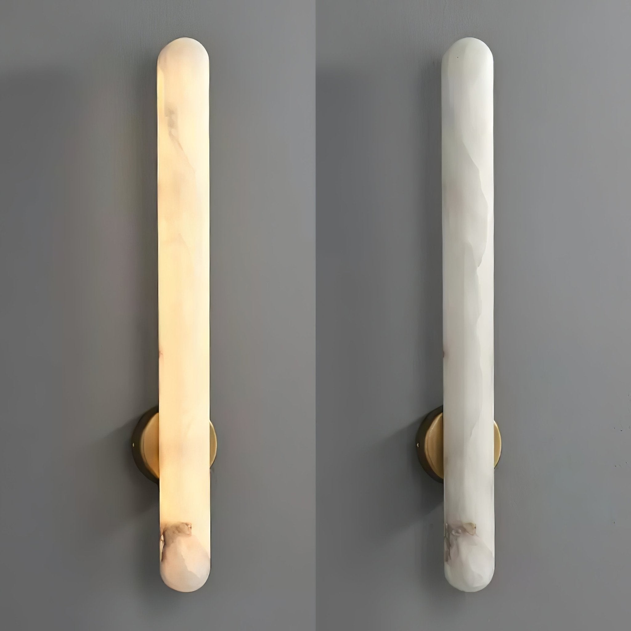 Elvenira Cylindrical Alabaster Wall Light - Letslighting