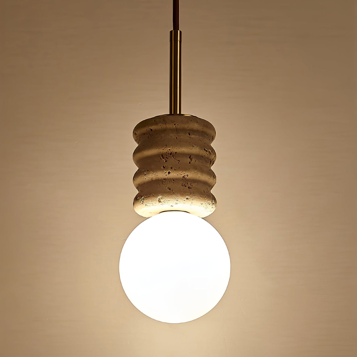 Alvia Travertine Pendant Lamp - Vakkerlight