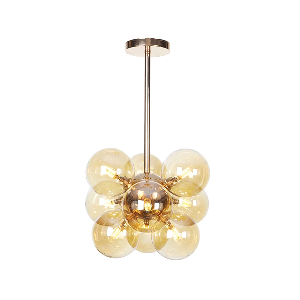 Valentina Minimalisme Rond Suspension Métal/Verre Chambre à coucher