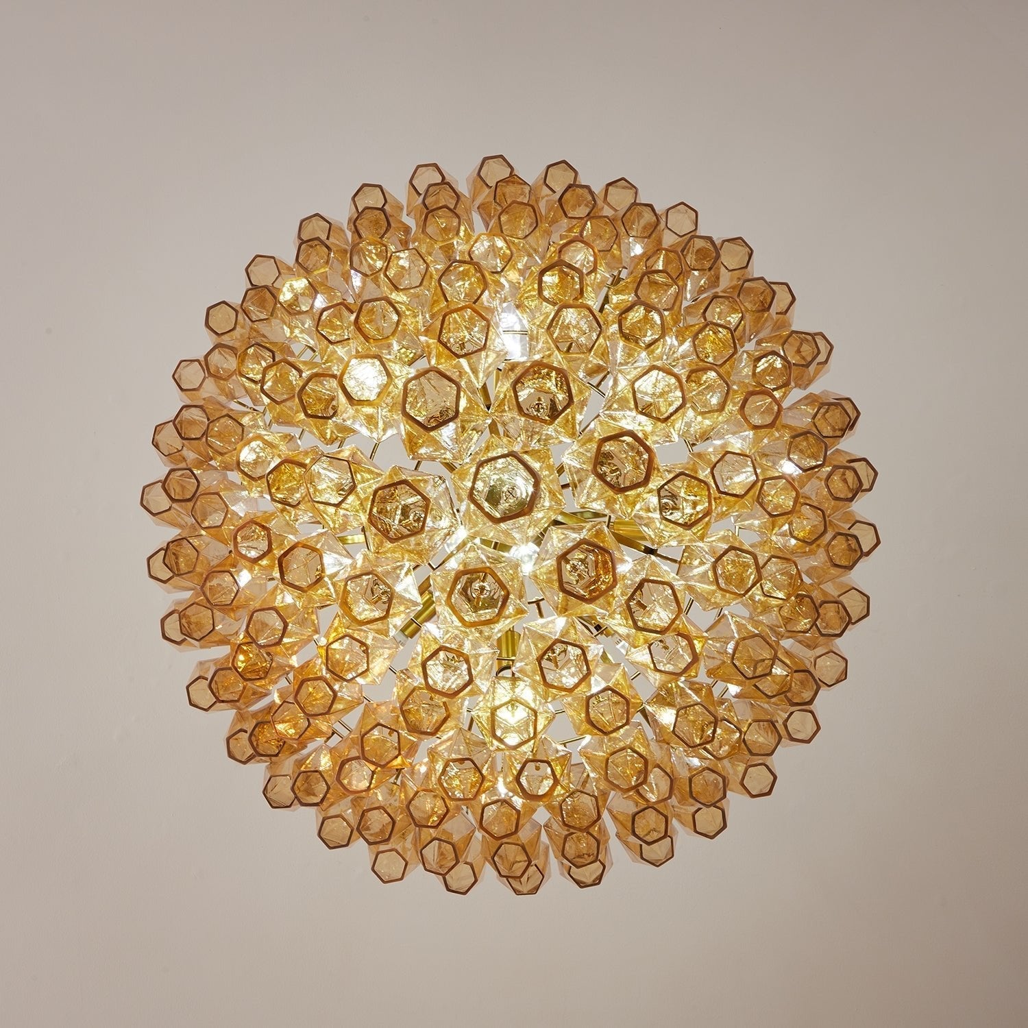 Aurora Chandelier Amber Empire Prism - Letslighting