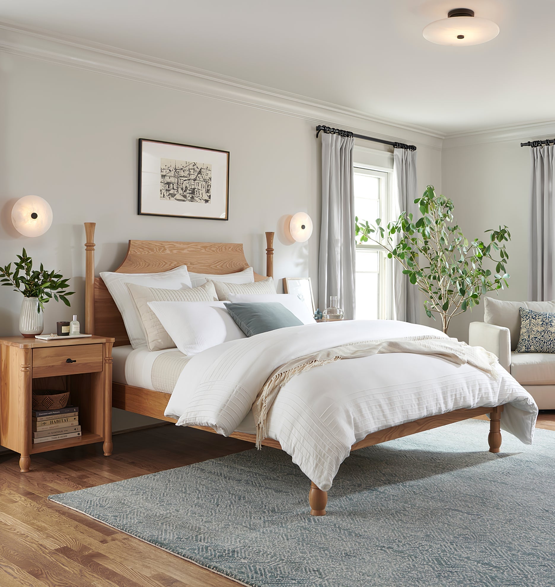 Clio Alabaster Flush Mount Ceiling Light - Letslighting