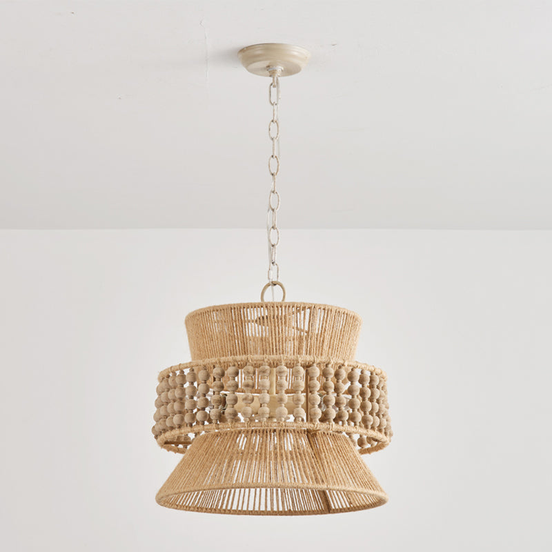 Kvennuvyi Natural Antigua Brown Metal Pendant Lamp - Lamp Copper