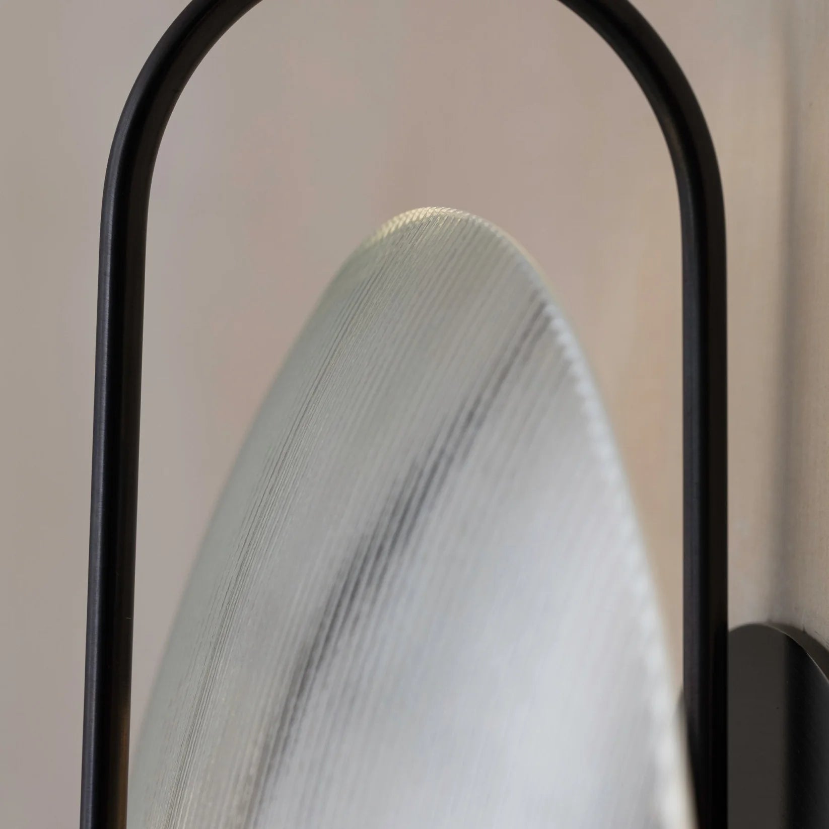 Aria Modern Black Gold Metal Glass Wall Lamp Dining Room Bedroom