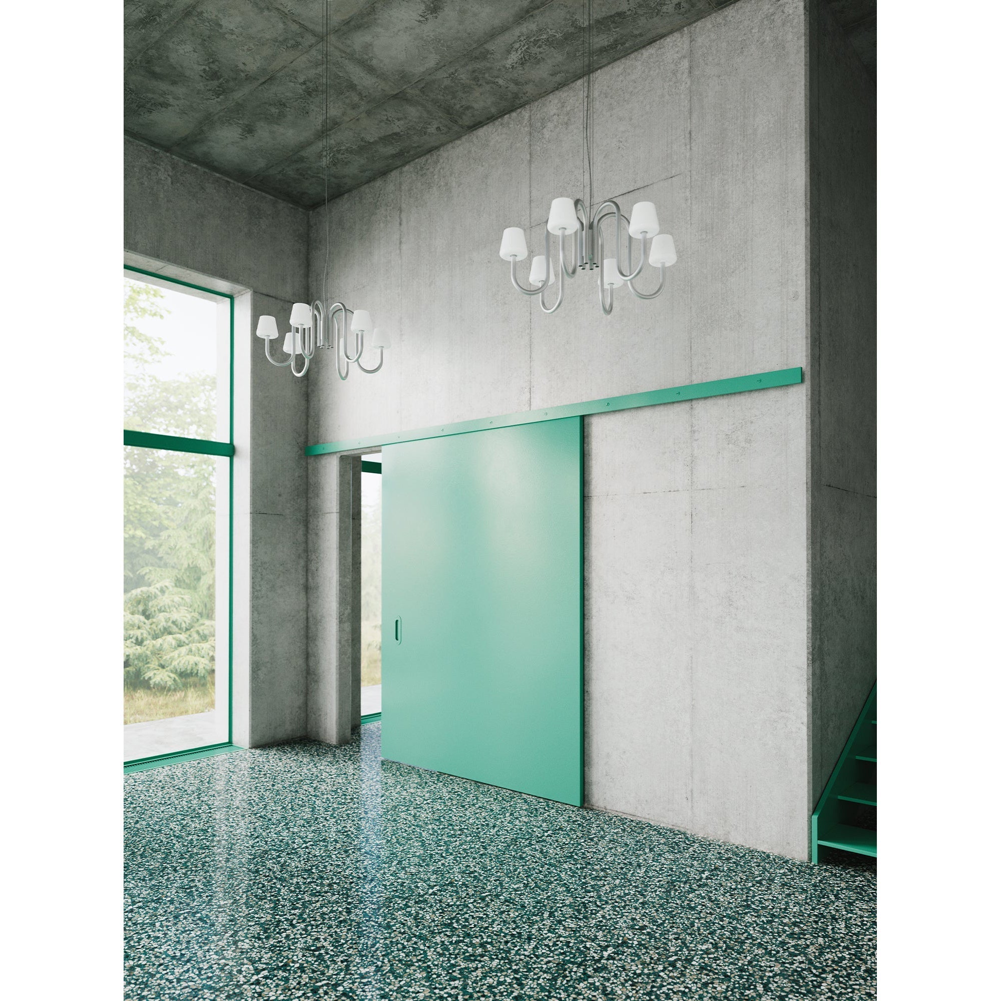 Ostruvyn Modern Premium Glass Chandelier - Lamp Copper