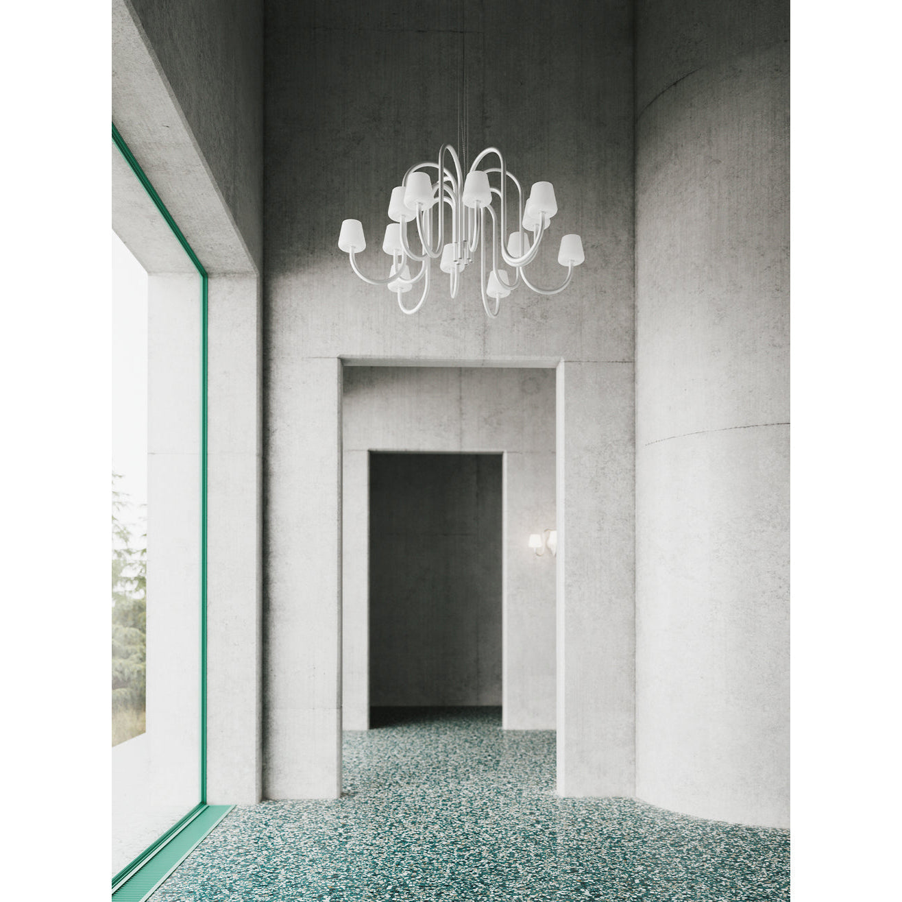 Ostruvyn Modern Premium Glass Chandelier - Lamp Copper