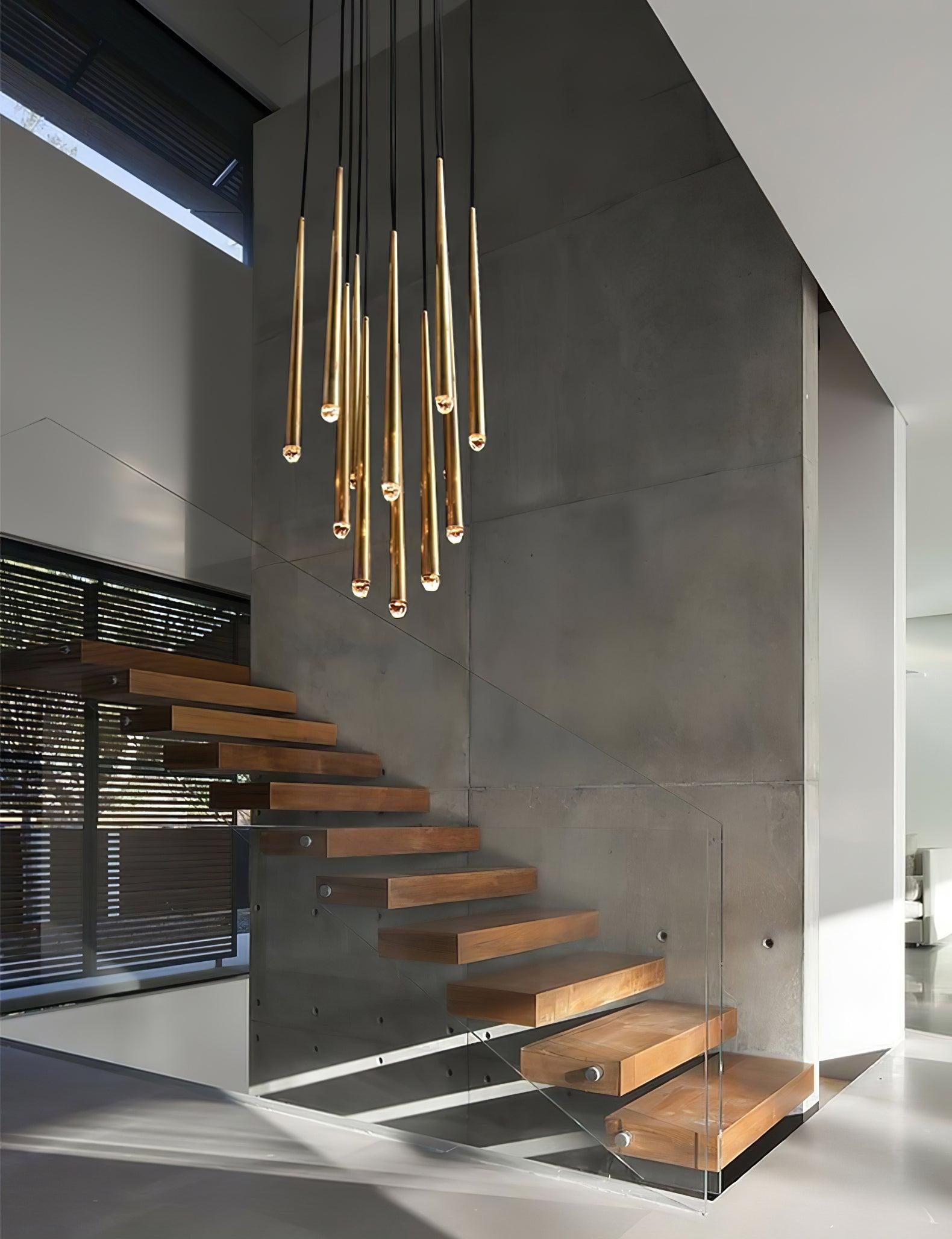 Chandelier Crystal Shade Brass Blackened Silver Luxe Minimalistic - Letslighting