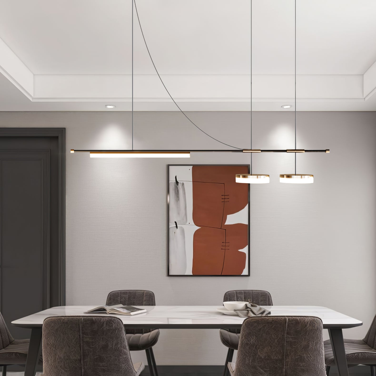 Arc Horizon Island Pendant Light - Blowlighting