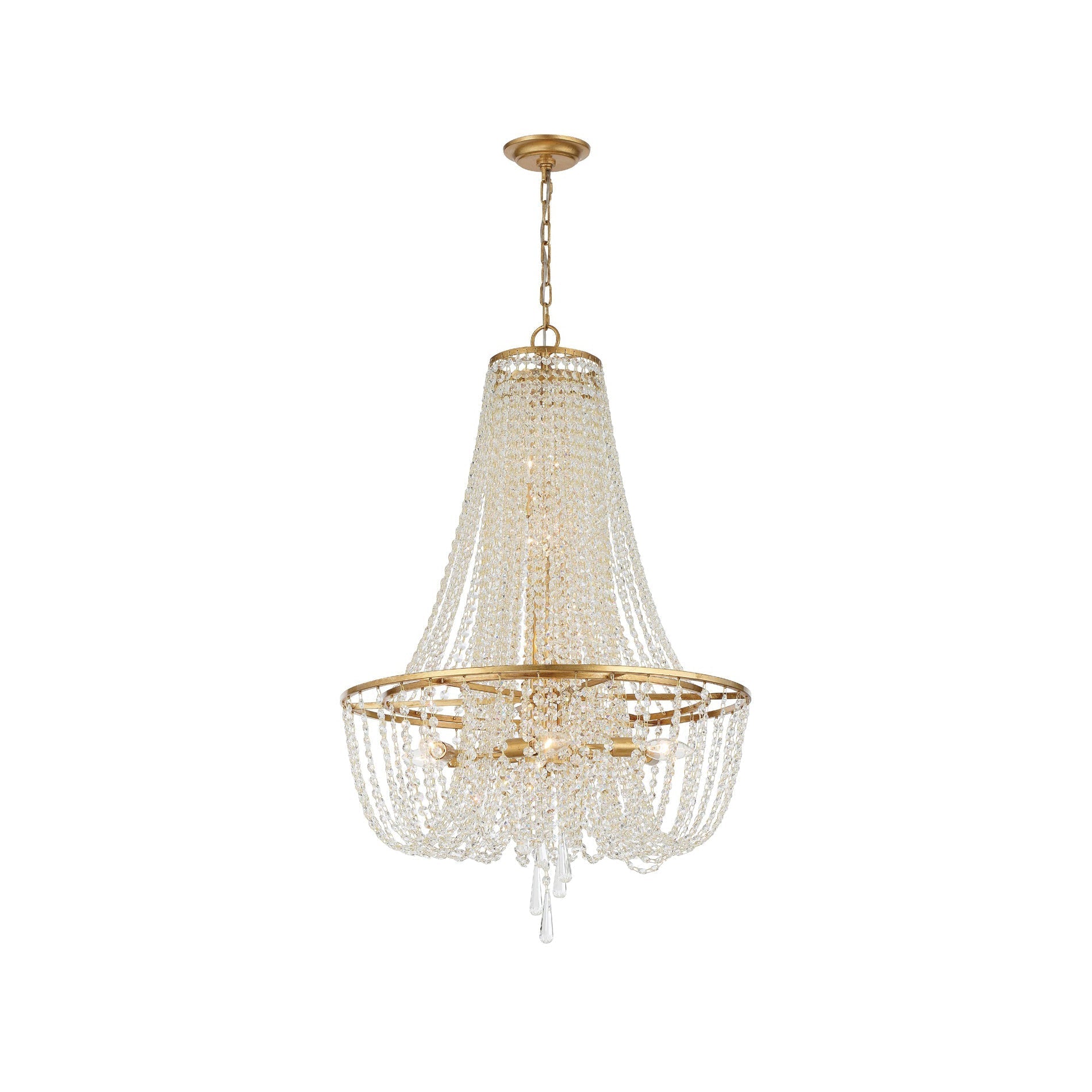Sifuvys Postmodern Luxury Metal Crystal Chandelier - Lamp Copper