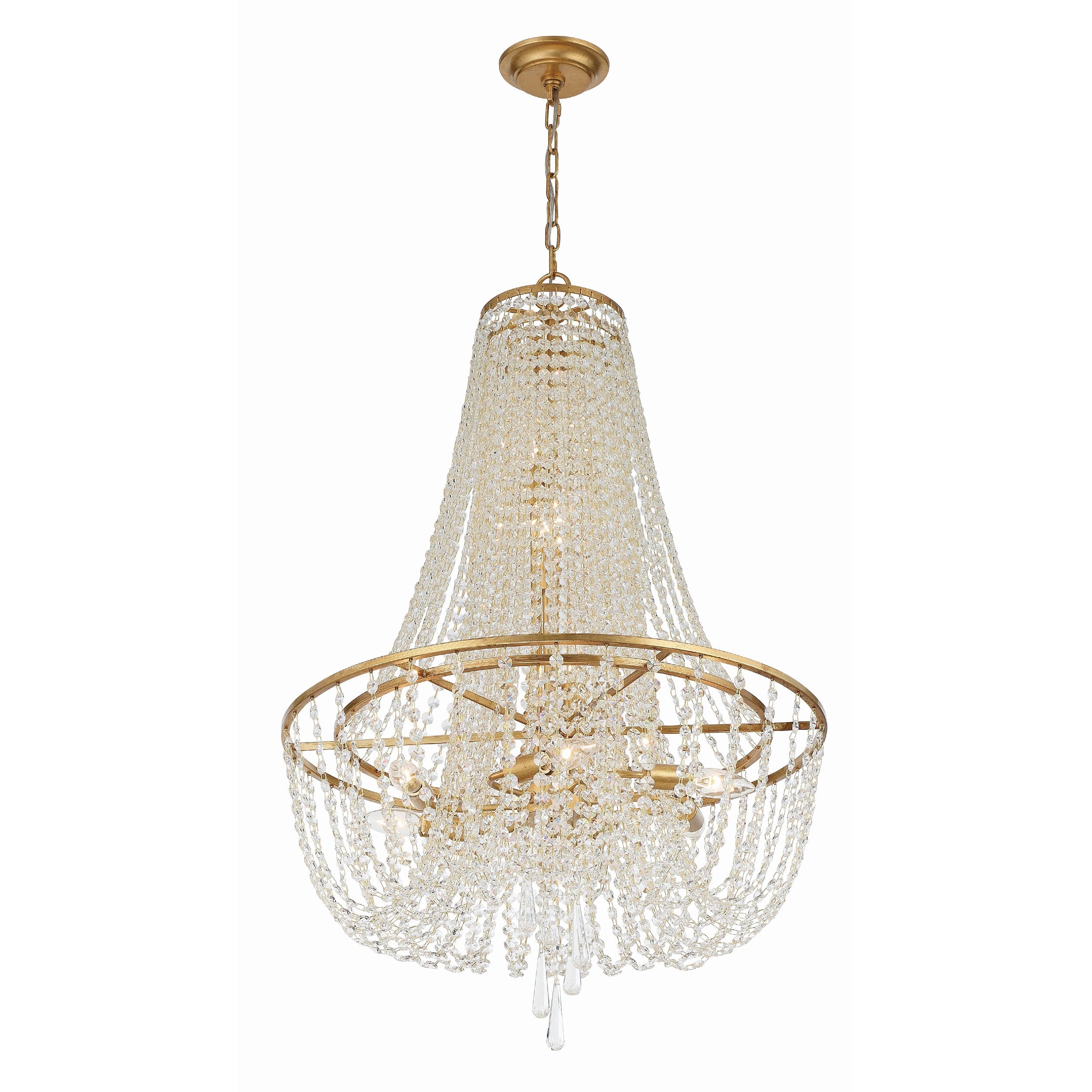 Sifuvys Postmodern Luxury Metal Crystal Chandelier - Lamp Copper