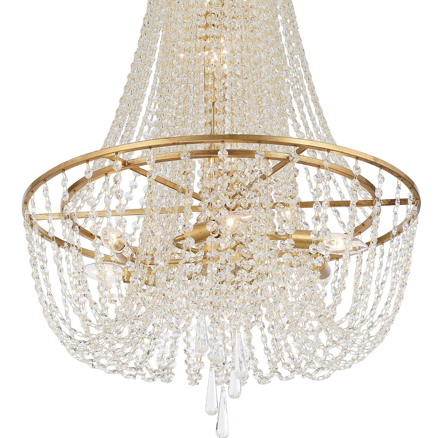 Sifuvys Postmodern Luxury Metal Crystal Chandelier - Lamp Copper