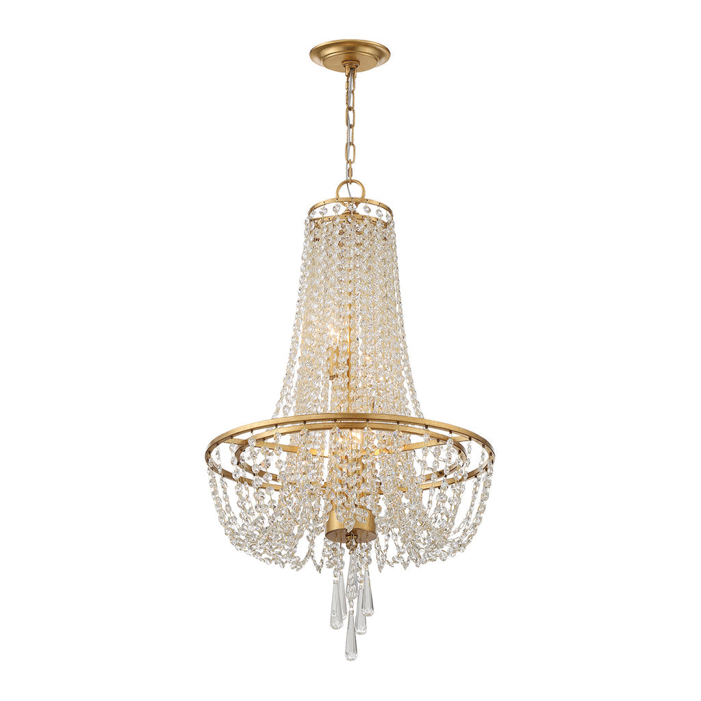 Sifuvys Postmodern Luxury Metal Crystal Chandelier - Lamp Copper