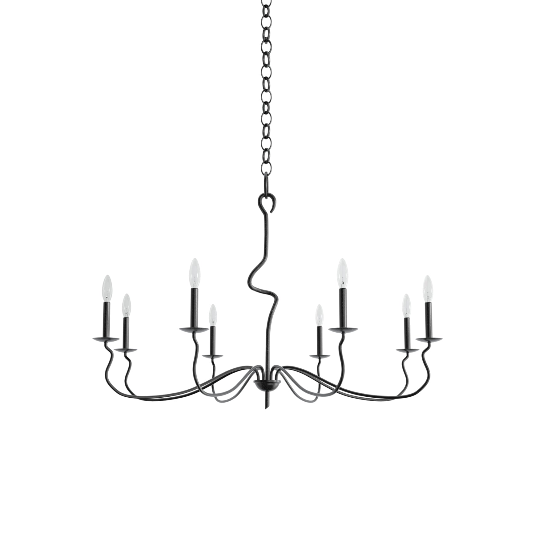 Rauduvyo Modern Minimalist Industrial Metal Chandelier - Lamp Copper