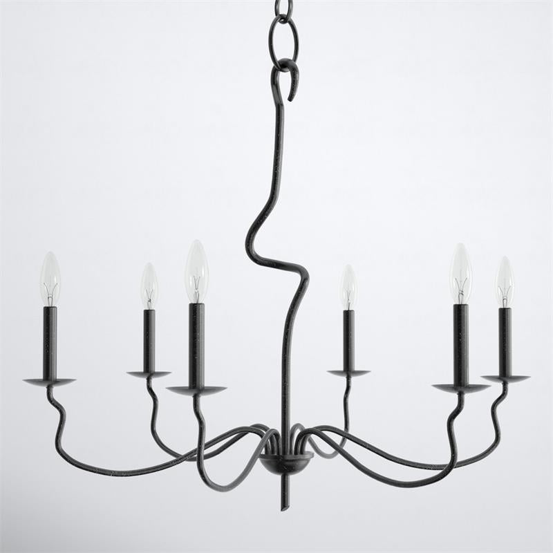 Rauduvyo Modern Minimalist Industrial Metal Chandelier - Lamp Copper