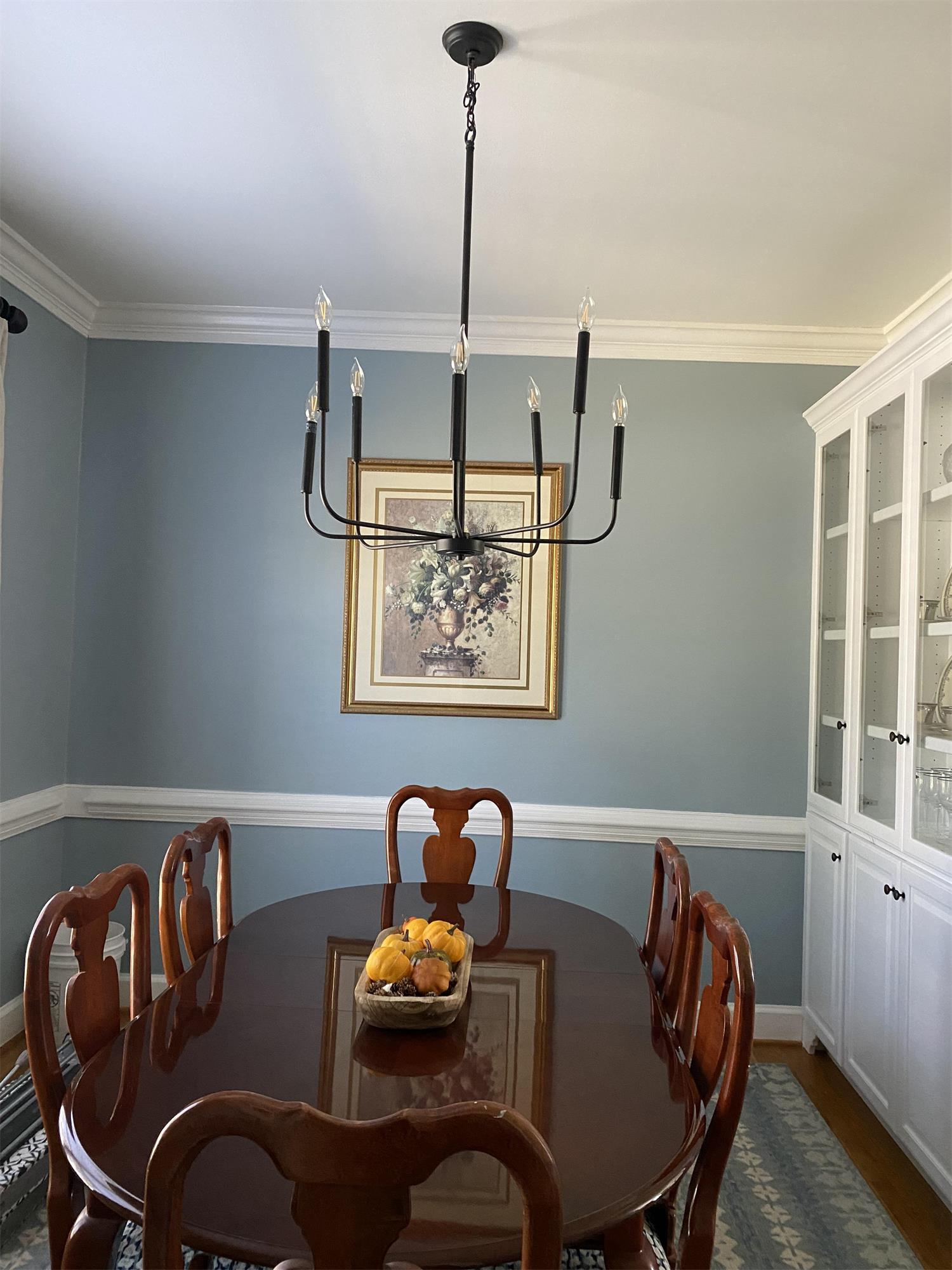 Ulfuvys Modern Candle Industrial Metal Chandelier - Lamp Copper