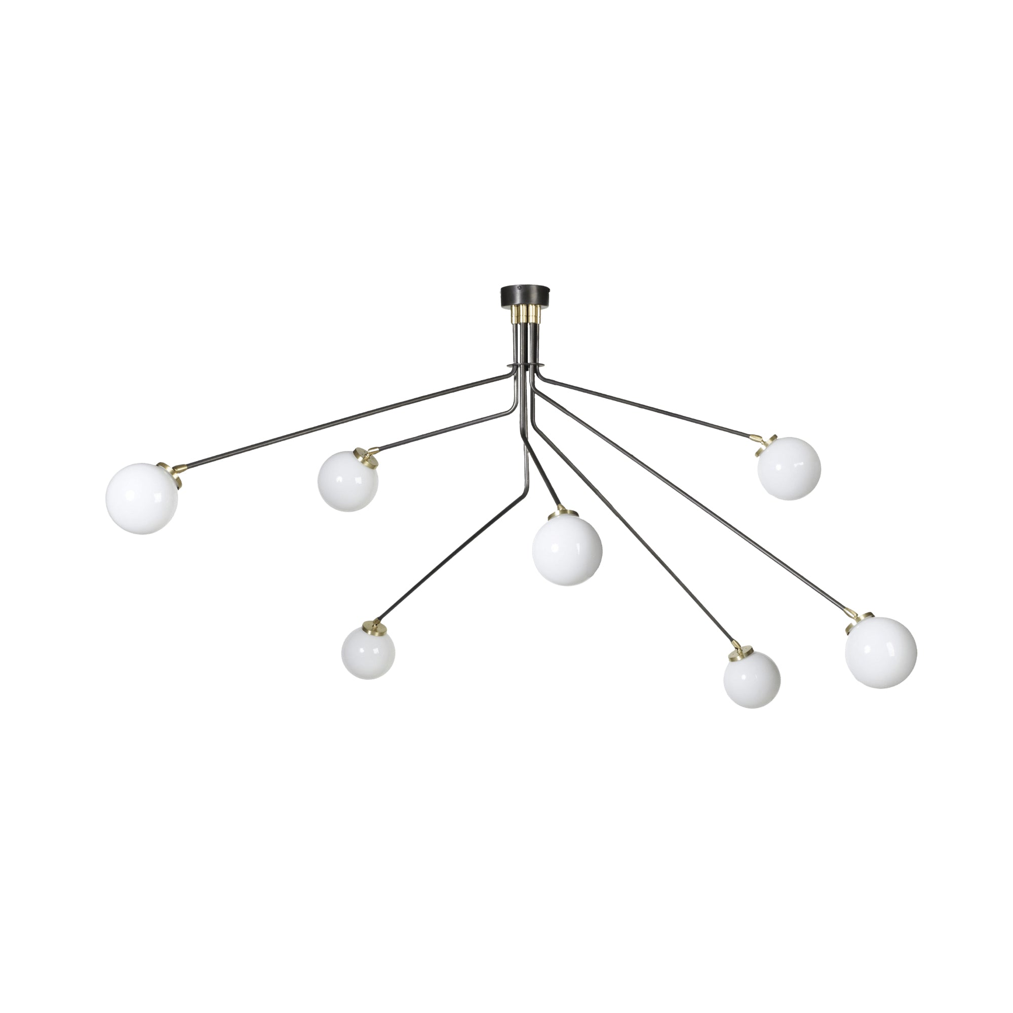 Vatnuvyo Modern Minimalist Brass Metal Glass Ceiling Lamp - Lamp Copper