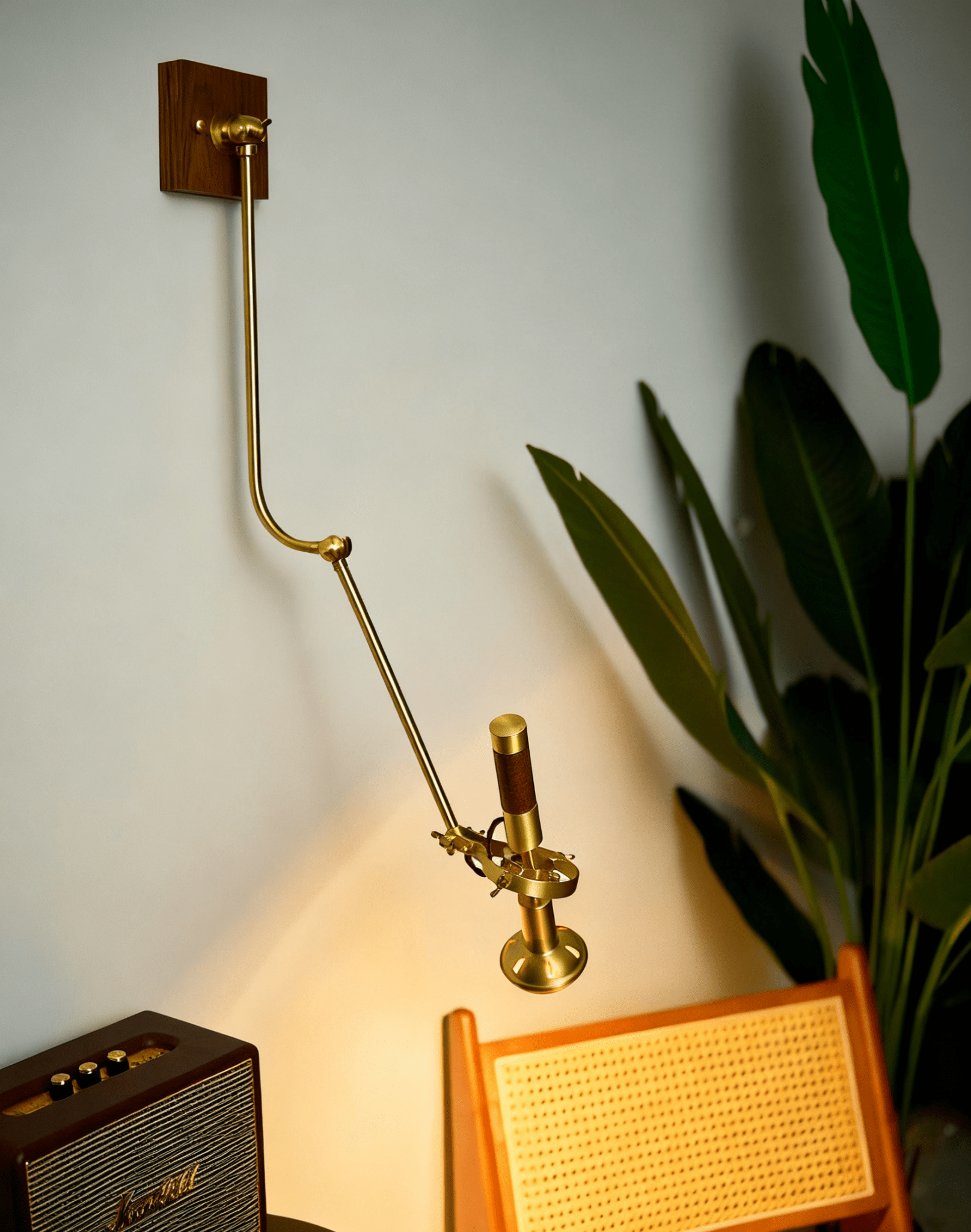 Articulated Moderne Minimaliste Bois Métal Applique Murale Lumière