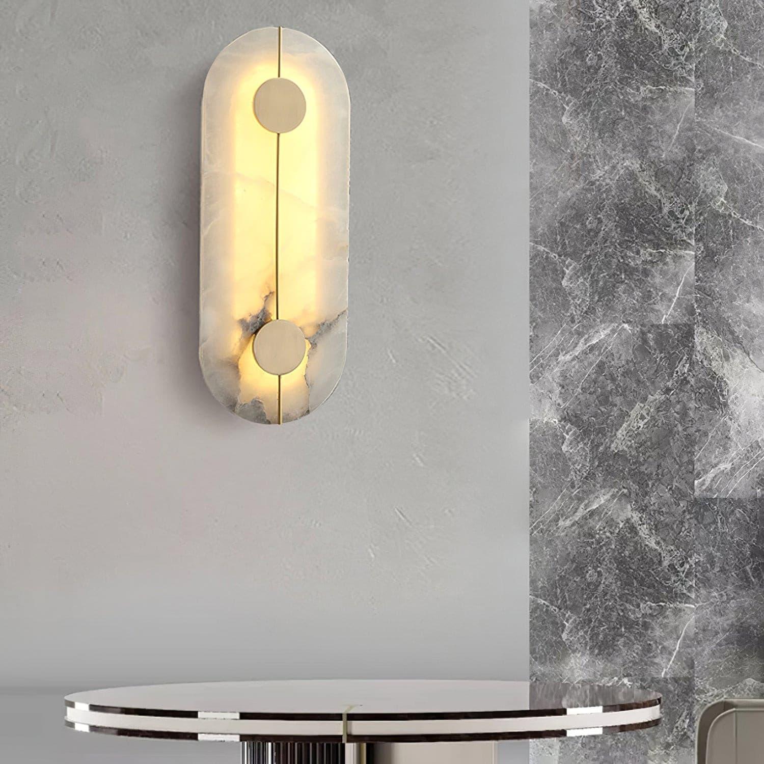 Citheira Minimalist Alabaster Wall Light - Letslighting