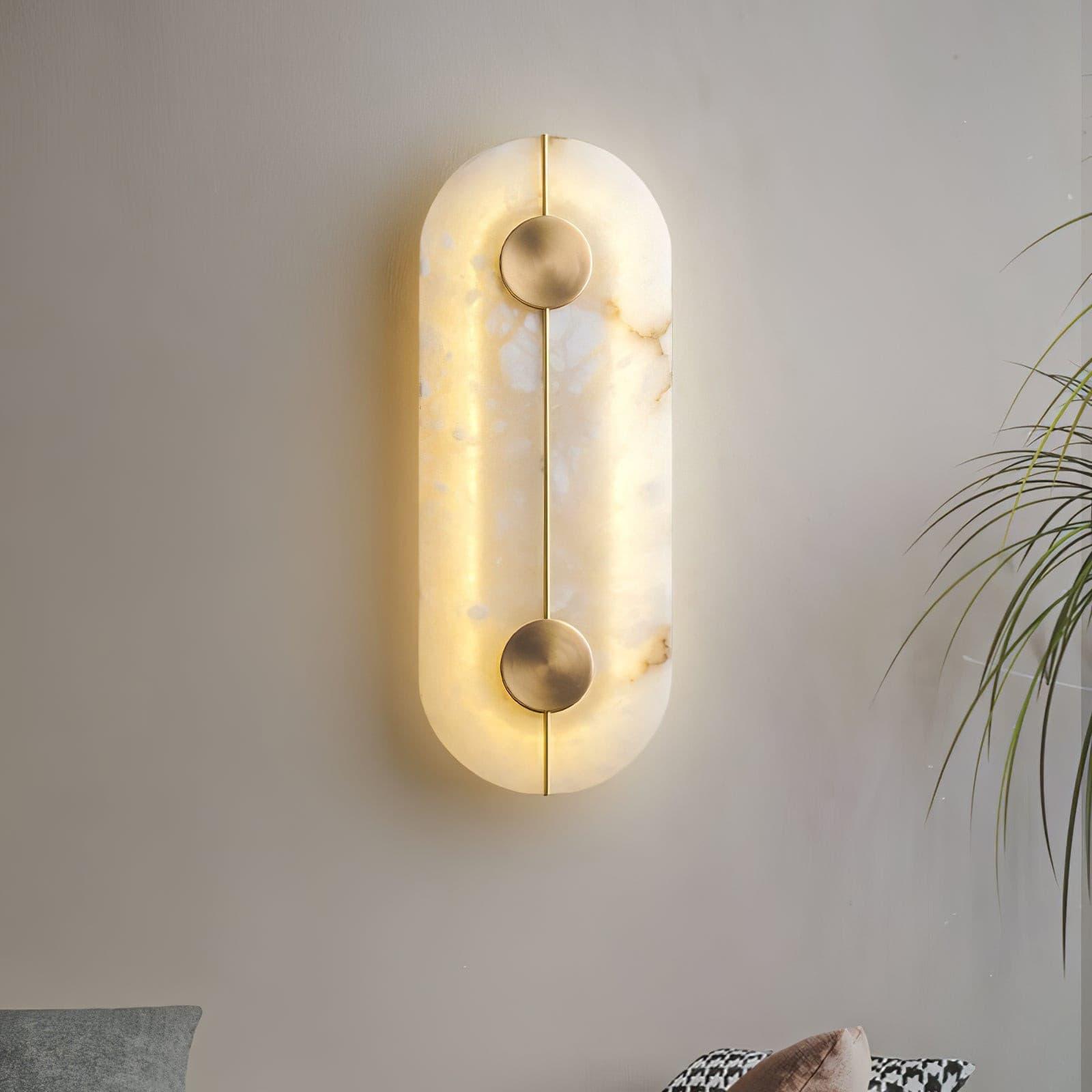 Citheira Minimalist Alabaster Wall Light - Letslighting