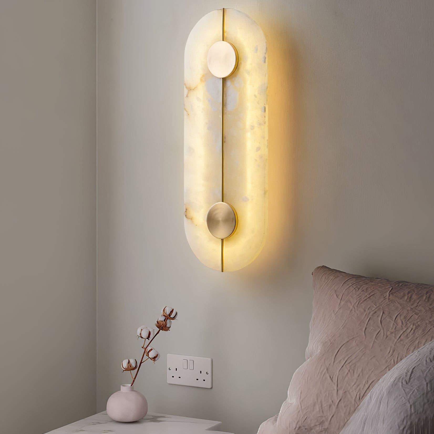 Citheira Minimalist Alabaster Wall Light - Letslighting