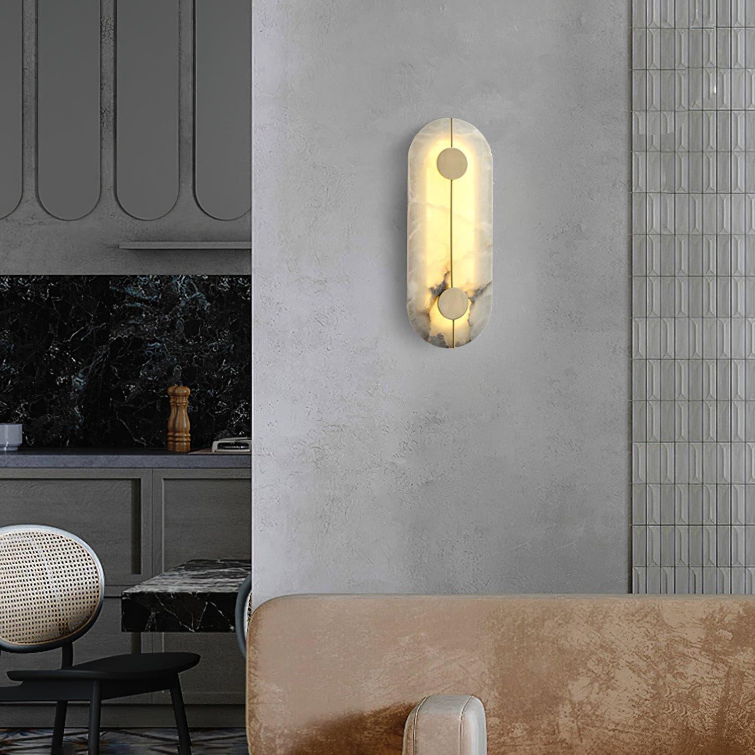 Citheira Minimalist Alabaster Wall Light - Letslighting