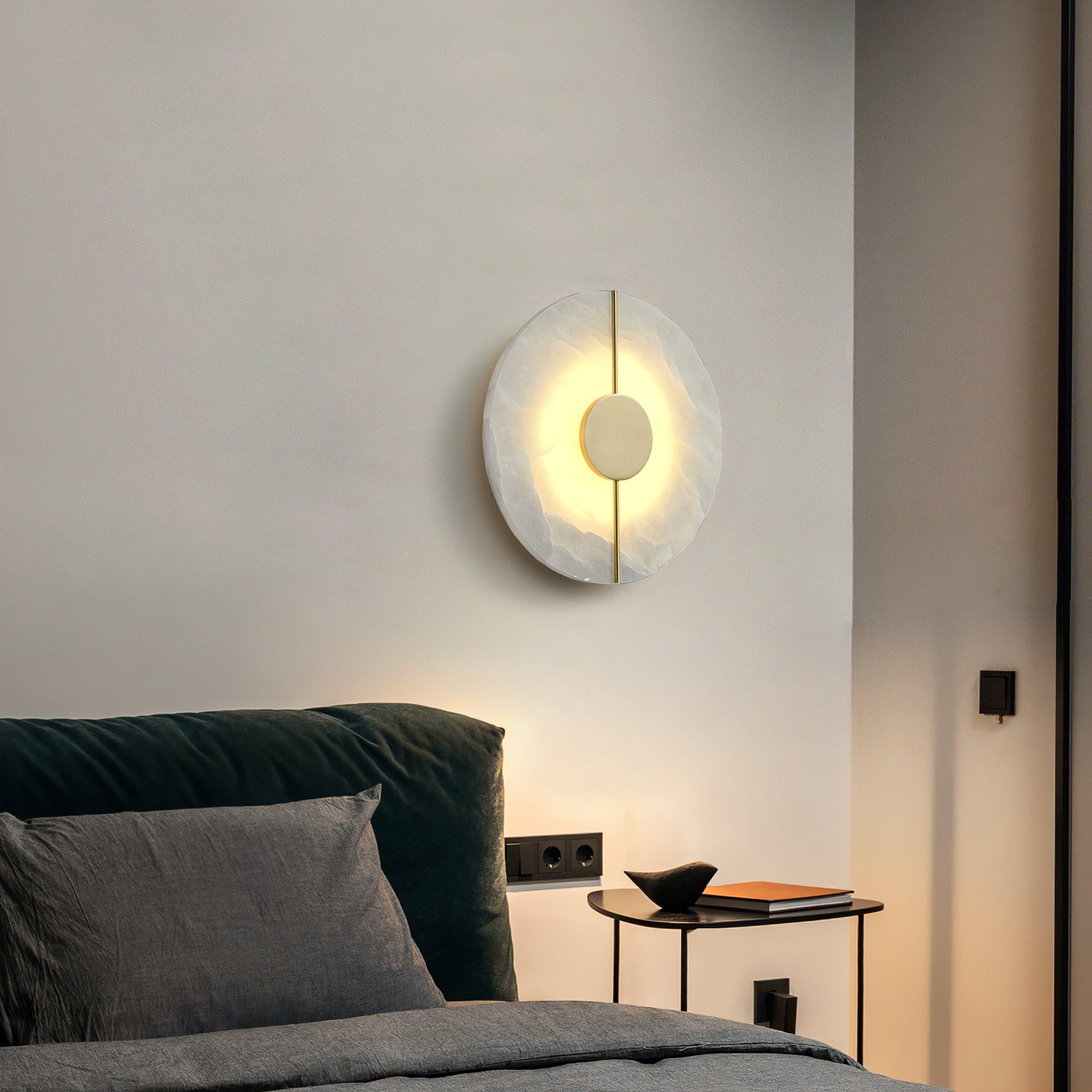 Citheira Minimalist Alabaster Wall Light - Letslighting