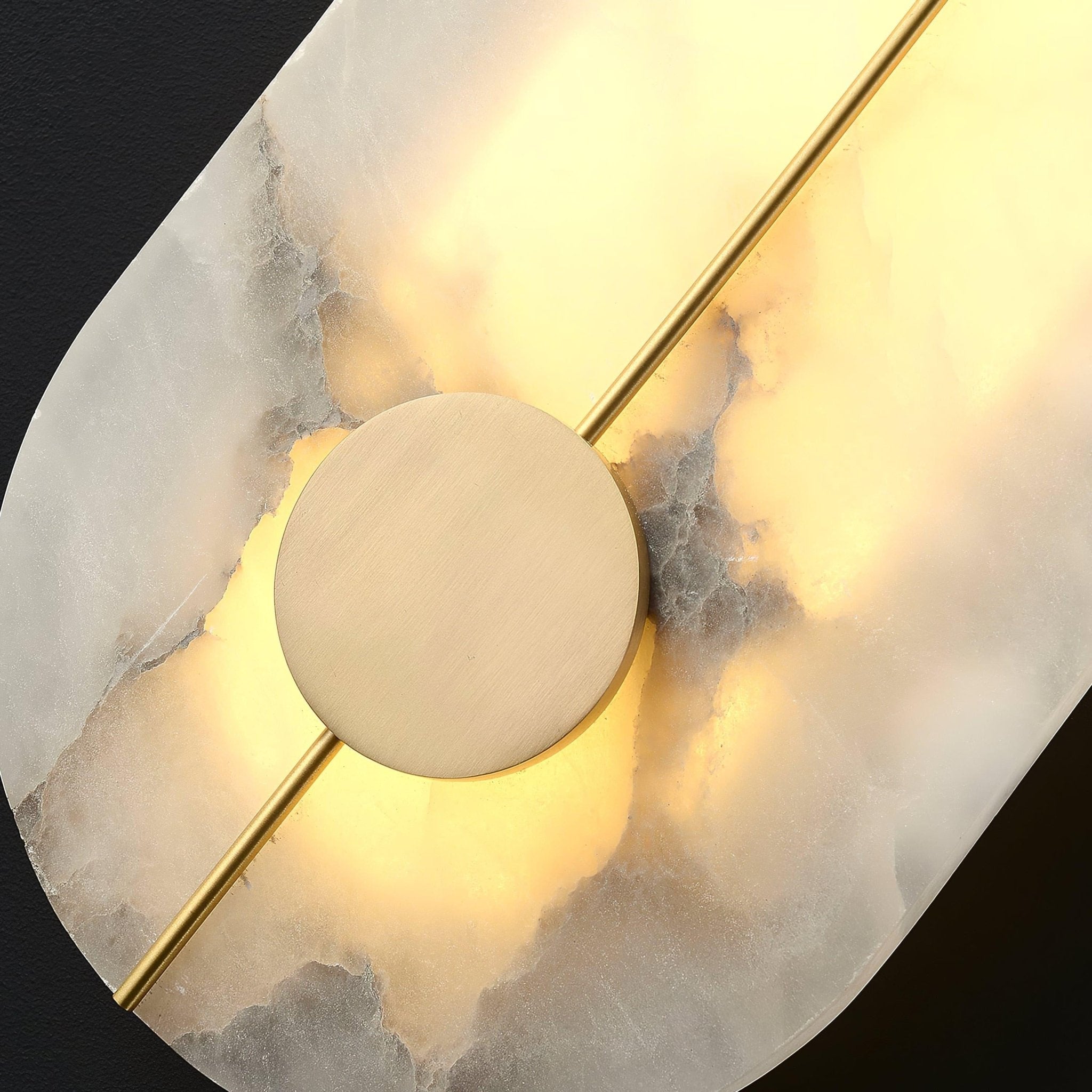 Citheira Minimalist Alabaster Wall Light - Letslighting