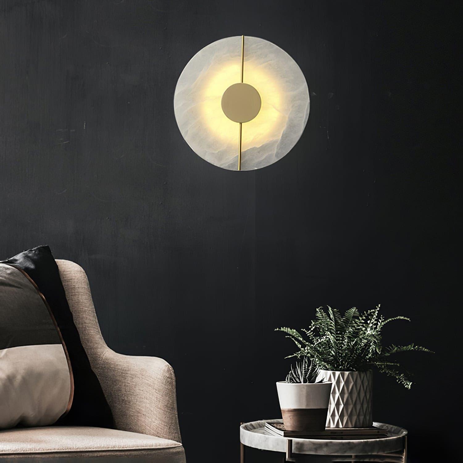 Citheira Minimalist Alabaster Wall Light - Letslighting