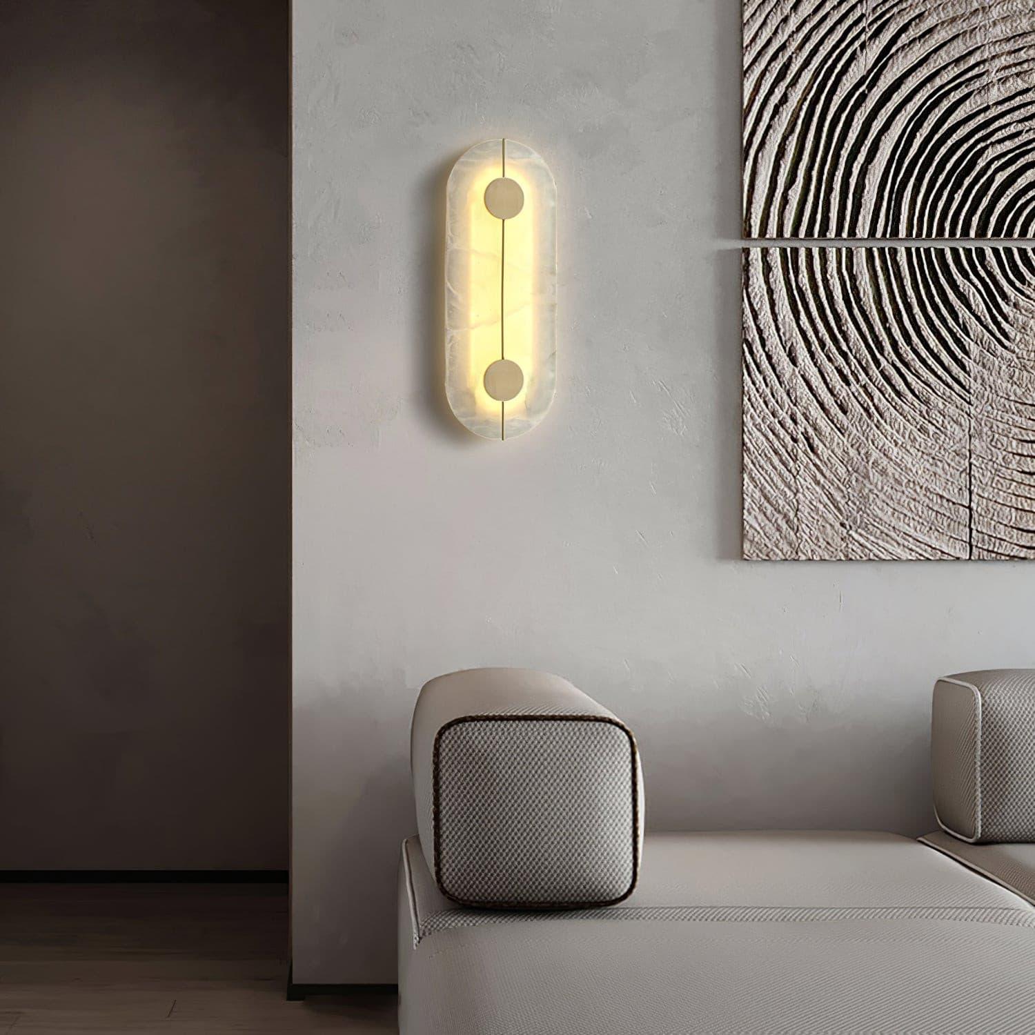 Citheira Minimalist Alabaster Wall Light - Letslighting