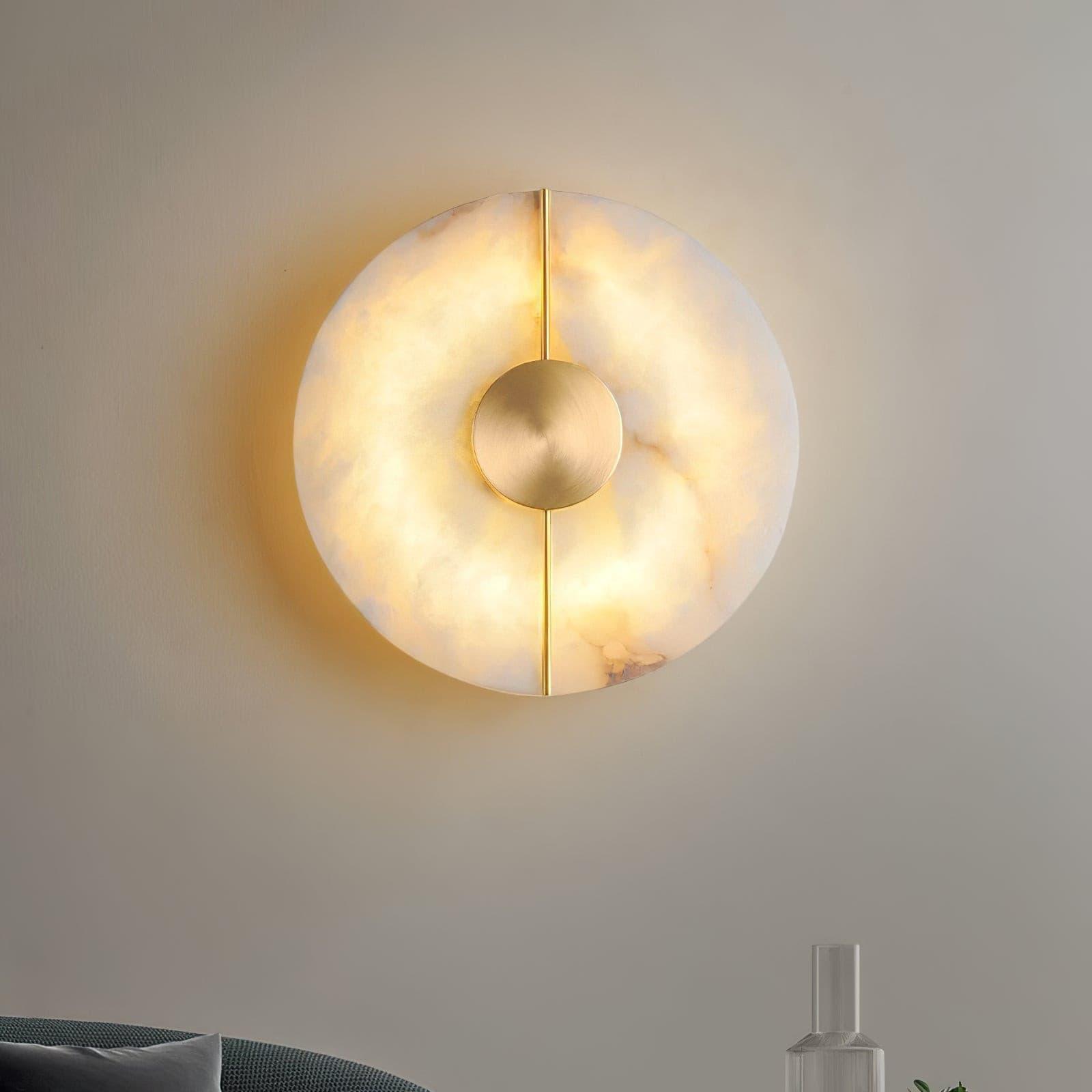 Citheira Minimalist Alabaster Wall Light - Letslighting