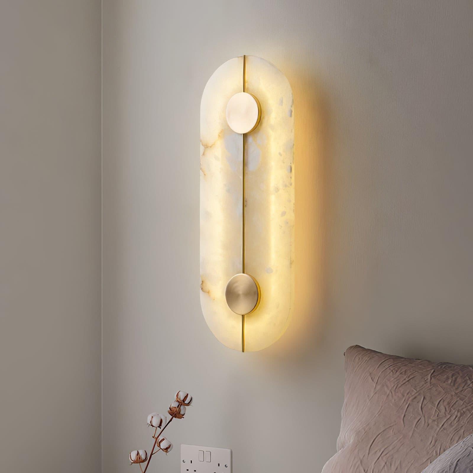 Citheira Minimalist Alabaster Wall Light - Letslighting