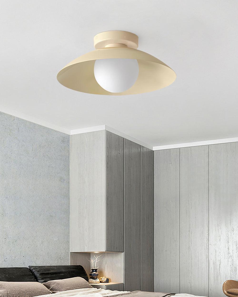 Ceiling Light in Canopy and Glass with Color Options - Letslighting
