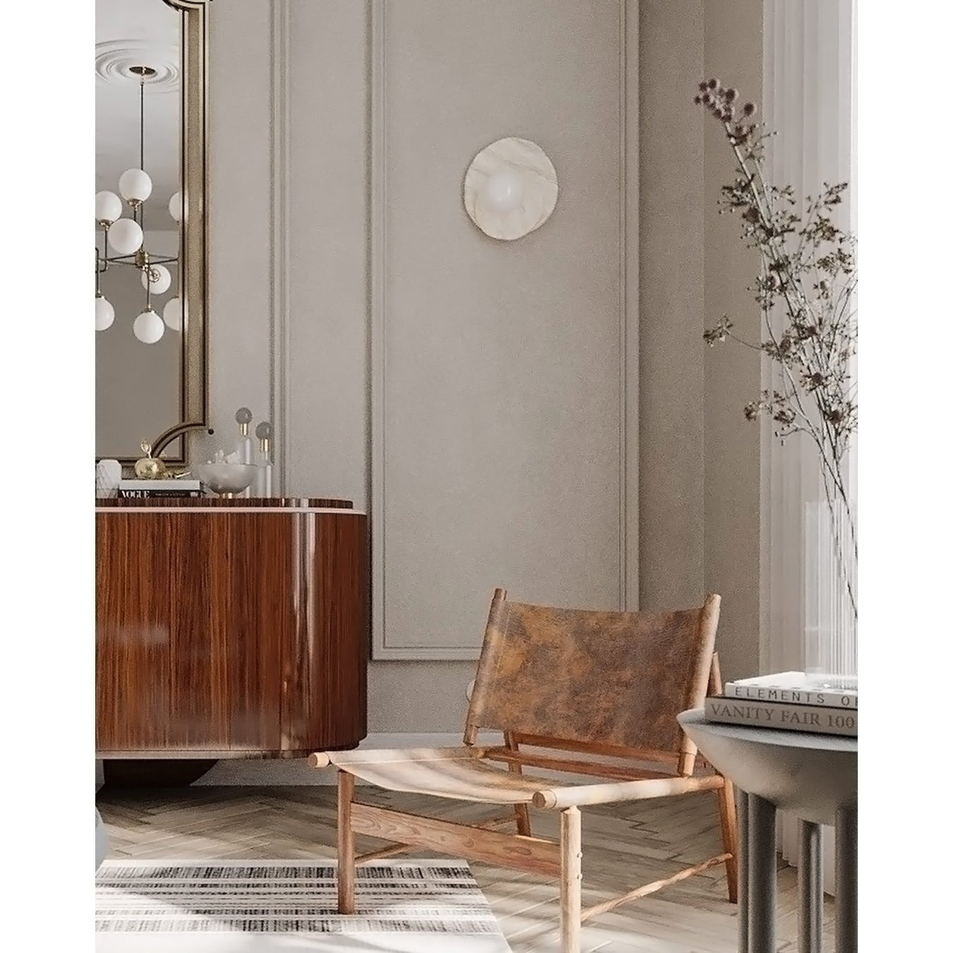 Alorarae Organic Alabaster Wall Light - Letslighting