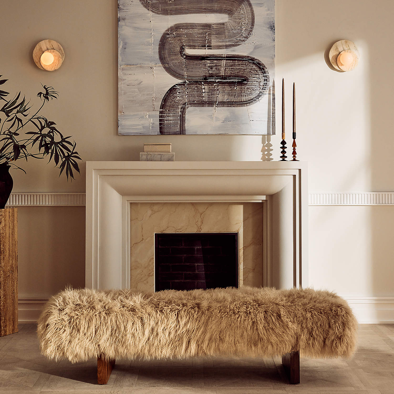 Alorarae Organic Alabaster Wall Light - Letslighting