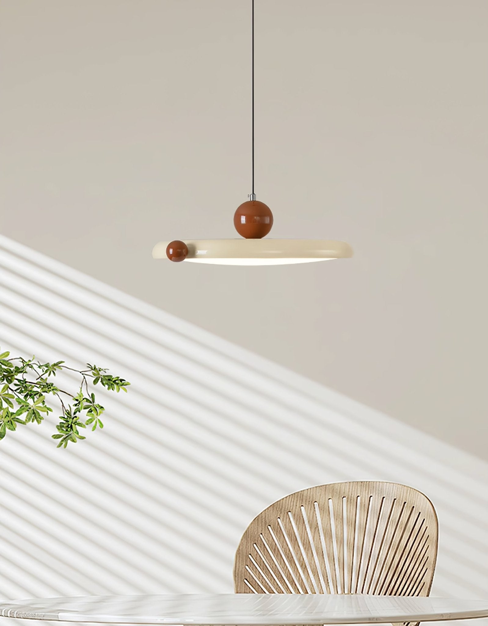Lola Rond Métal Acrylique Suspension Lumière