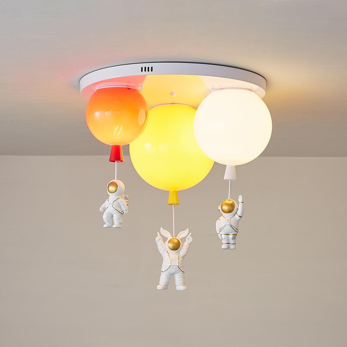 Astronaut Glossy Balloon Ceiling Lamp - Blowlighting