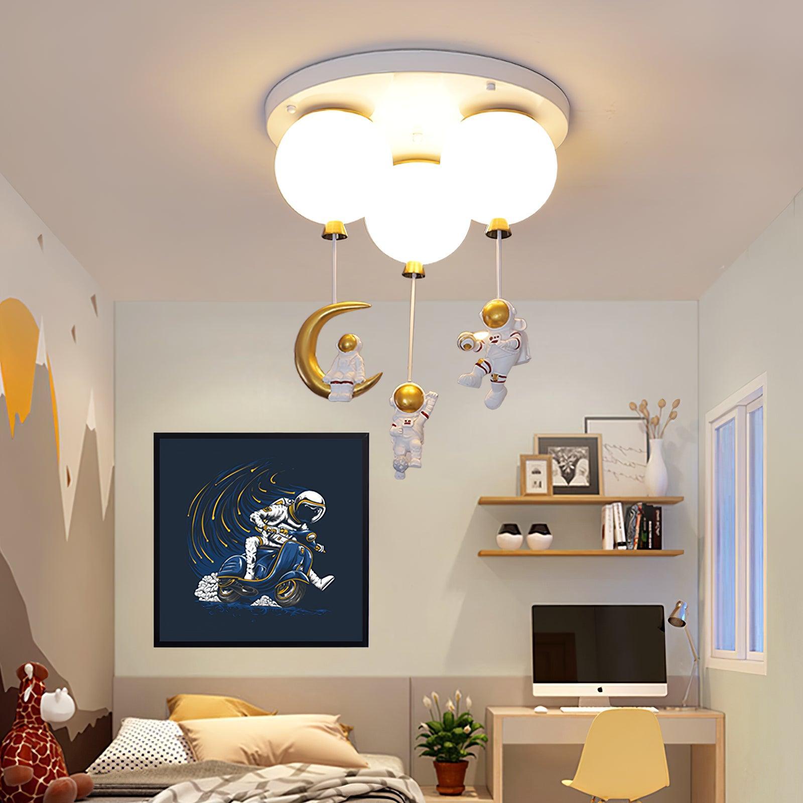 Astronaut Glossy Balloon Ceiling Lamp - Blowlighting