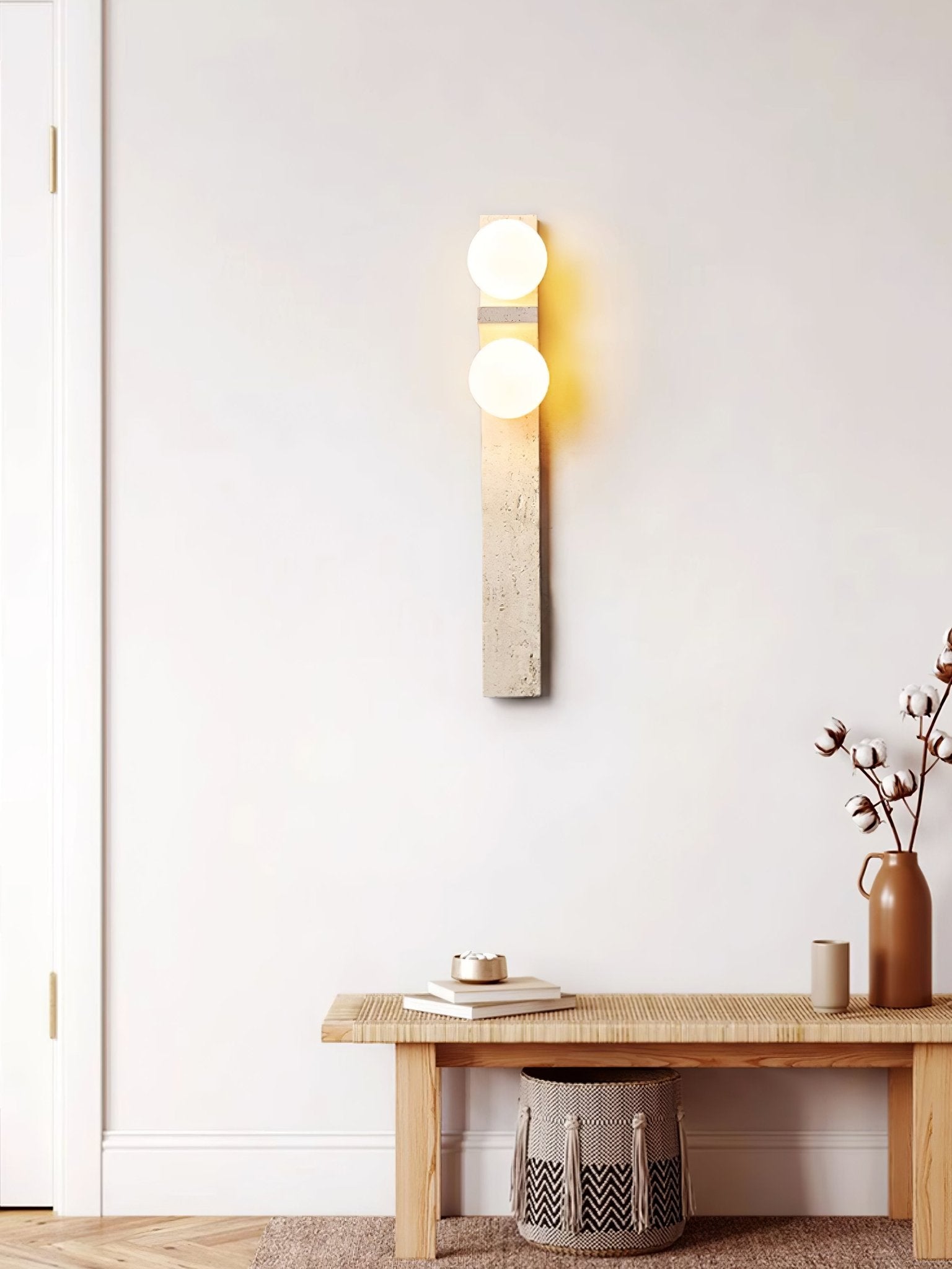 Cassiopeia Travertine Wall Light - Letslighting