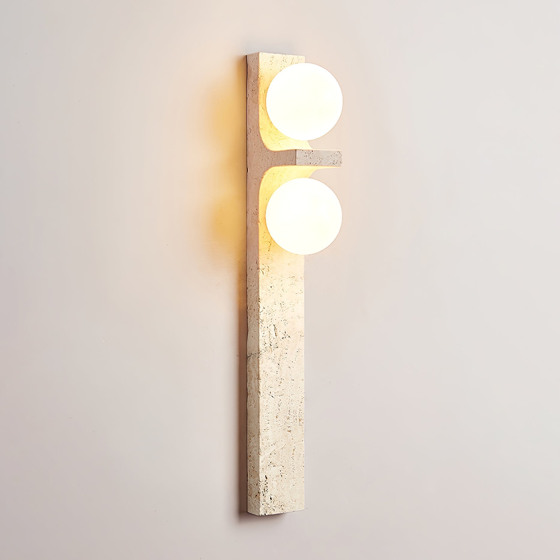 Cassiopeia Travertine Wall Light - Letslighting