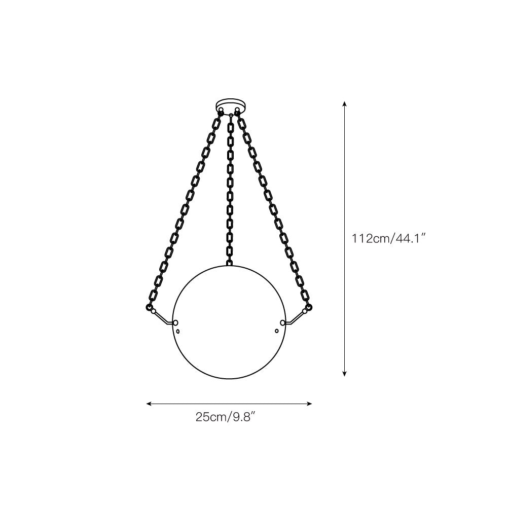 Himinuvys Modern Dimmable Minimalist Alabaster Pendant Lamp - Lamp Copper