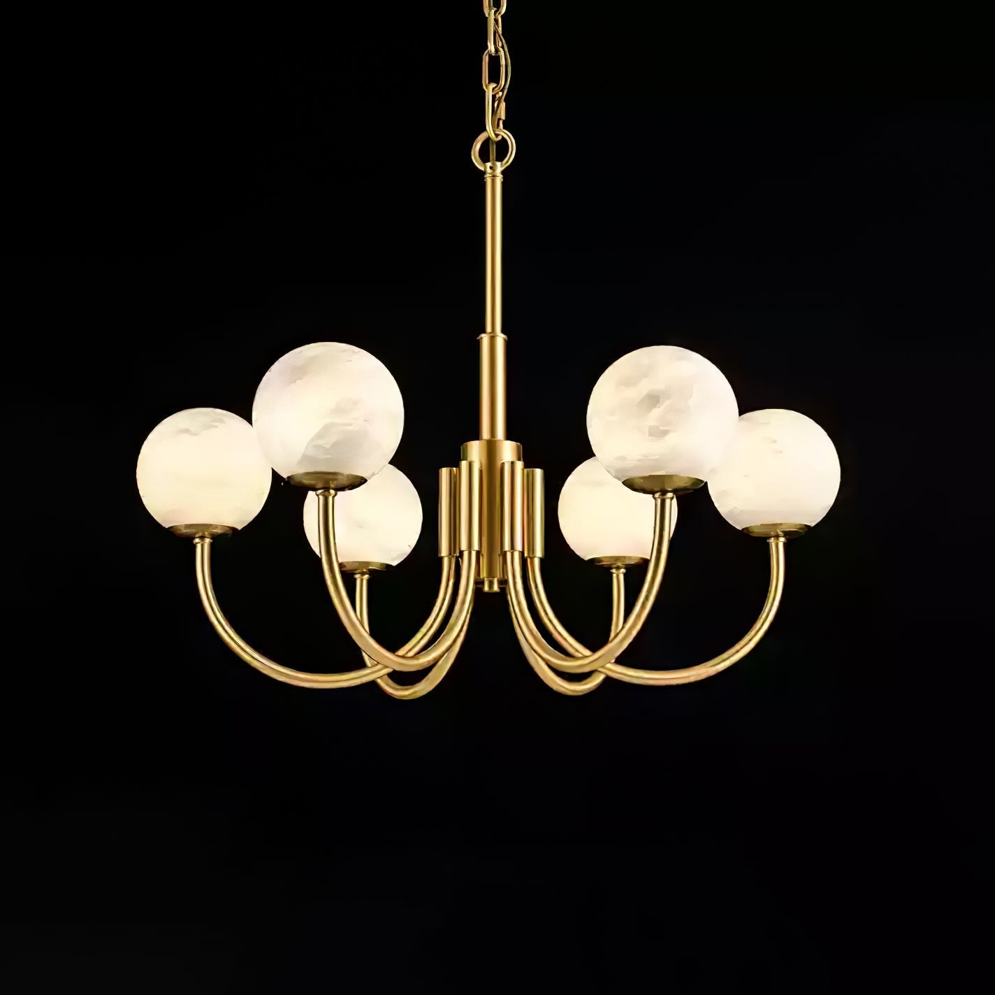 Alira Vintage Alabaster Chandelier Light - Letslighting