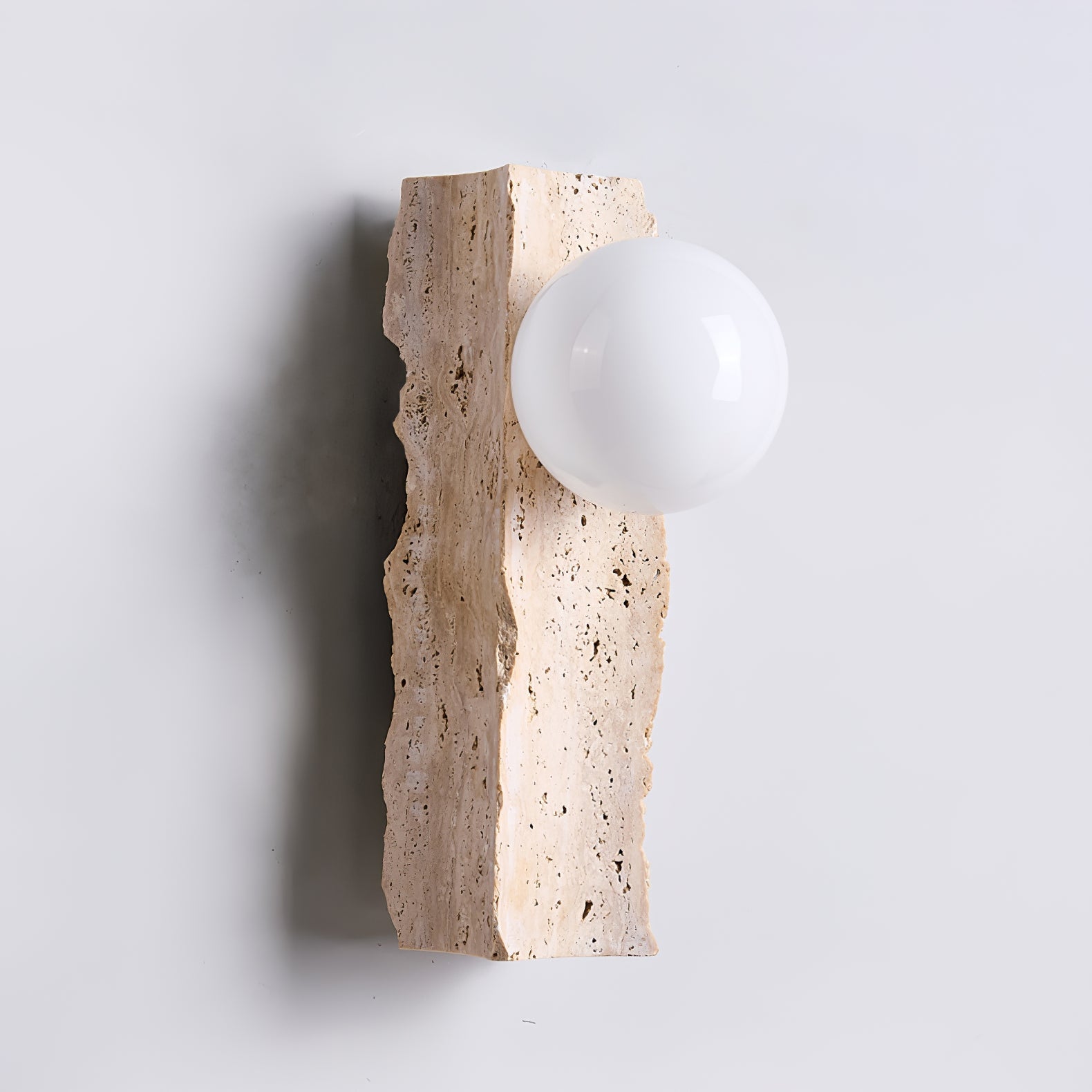 Elnoren Organic Travertine Wall Light - Letslighting