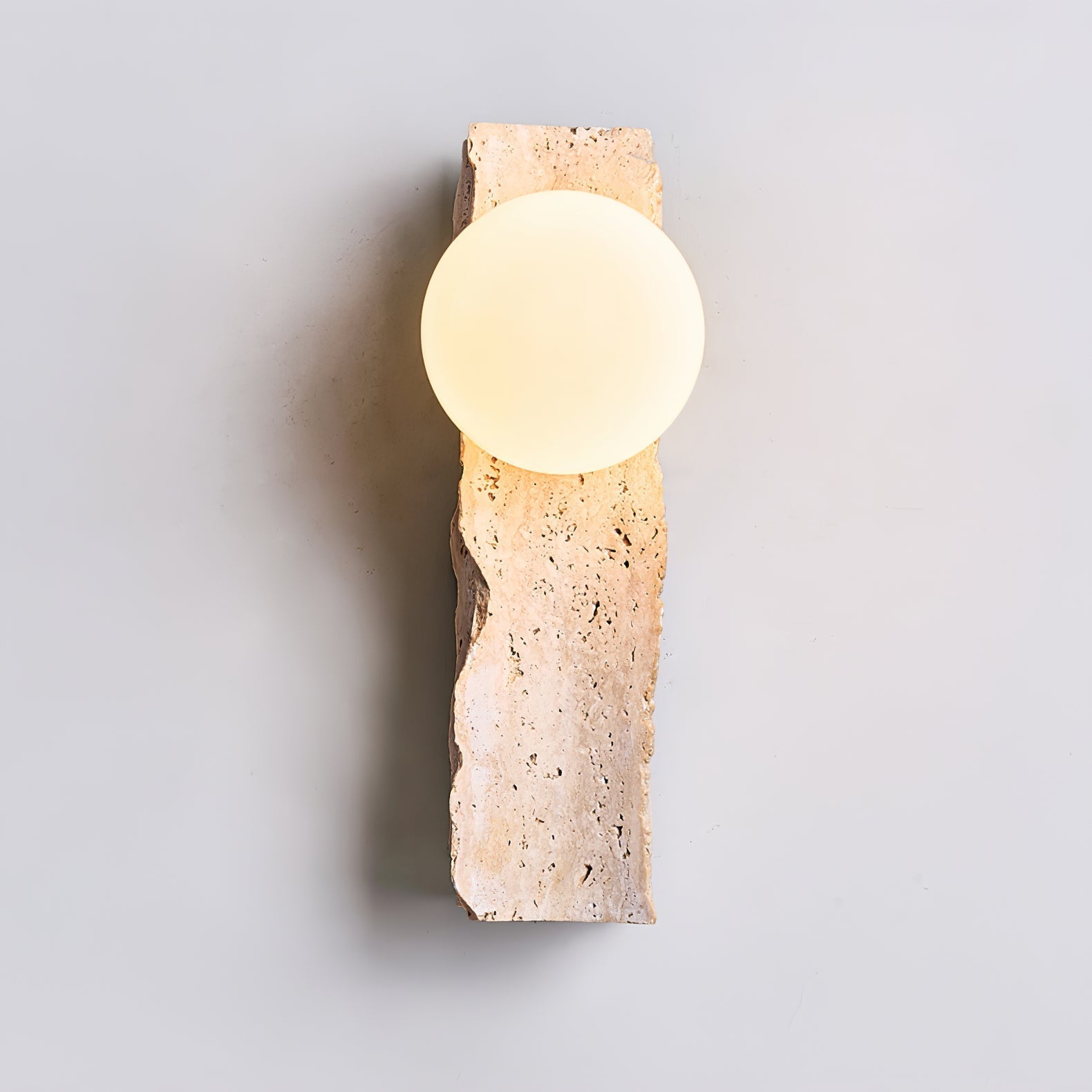 Elnoren Organic Travertine Wall Light - Letslighting
