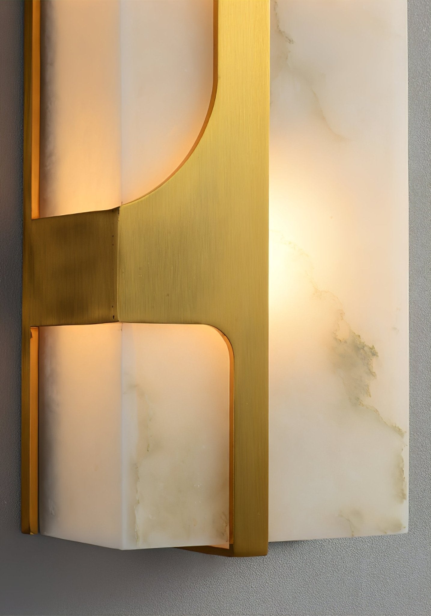 Ocarionis Geometric Alabaster Wall Light - Letslighting