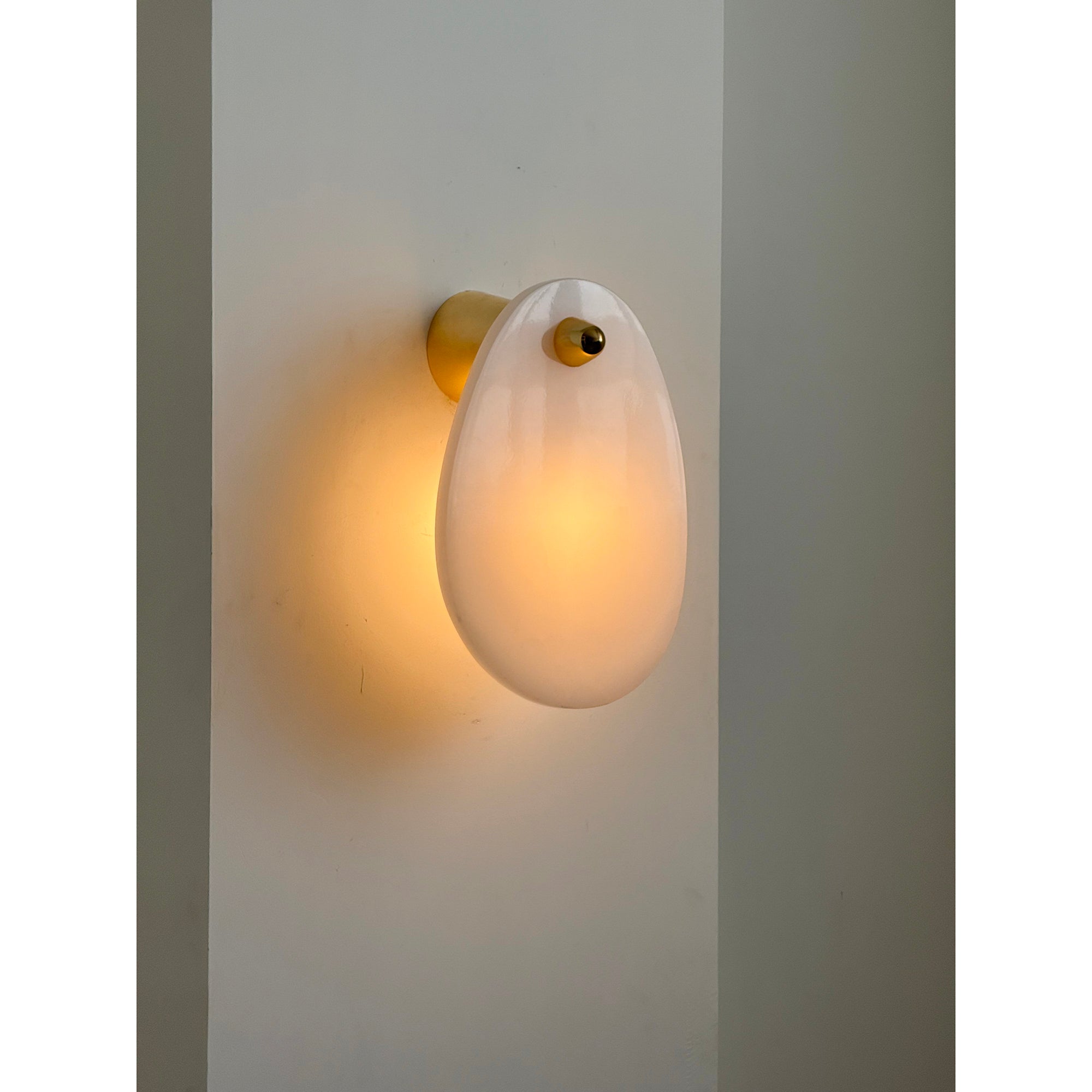 Norduvys Modern Luxurious Metal Marble Wall Lamp - Lamp Copper