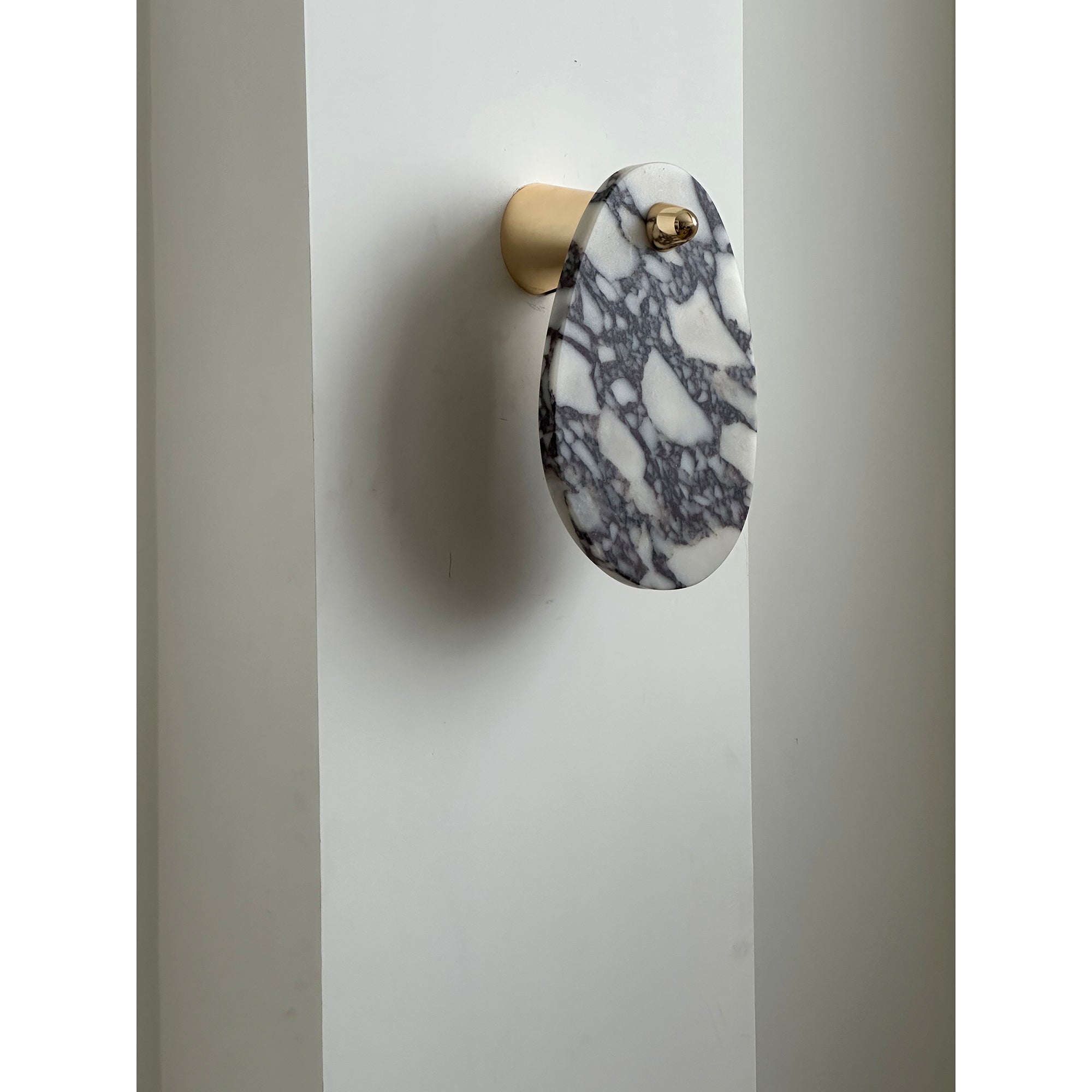 Norduvys Modern Luxurious Metal Marble Wall Lamp - Lamp Copper