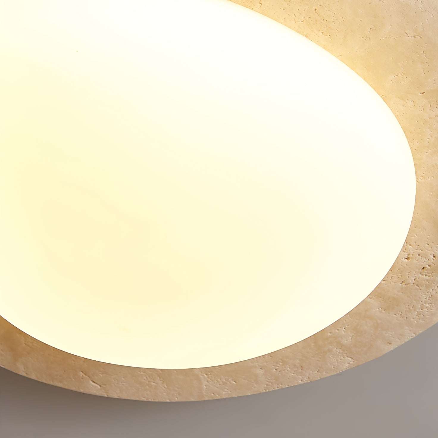 Orlaeisra Circular Travertine Ceiling Light - Letslighting