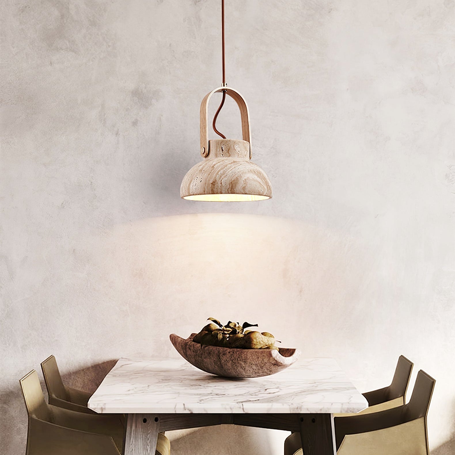 Aveline Travertine Pendant Light - Vakkerlight